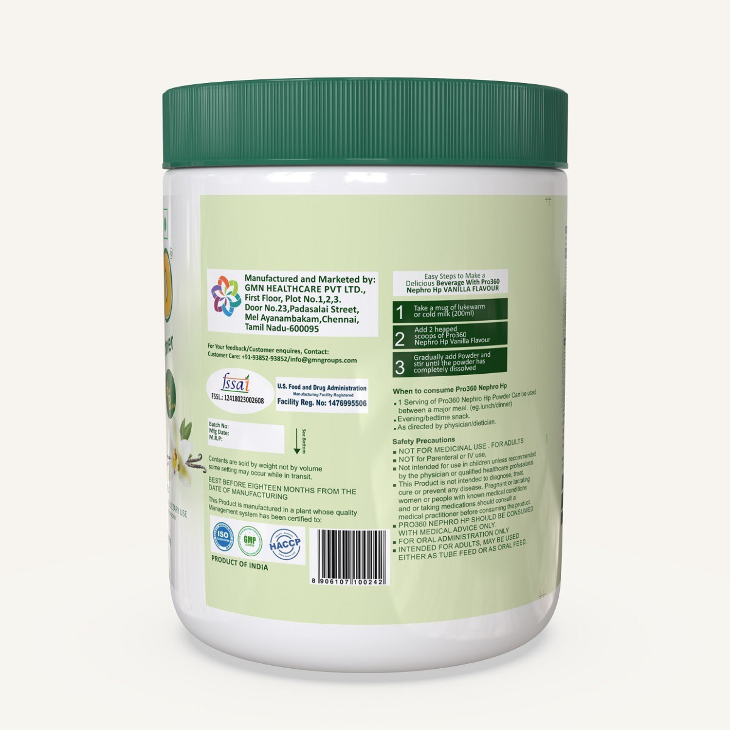 Image of PRO360 Nefro HP - Dialysis Care Nutritional Protein Supplement for Kidney /Renal Health Protein Blends