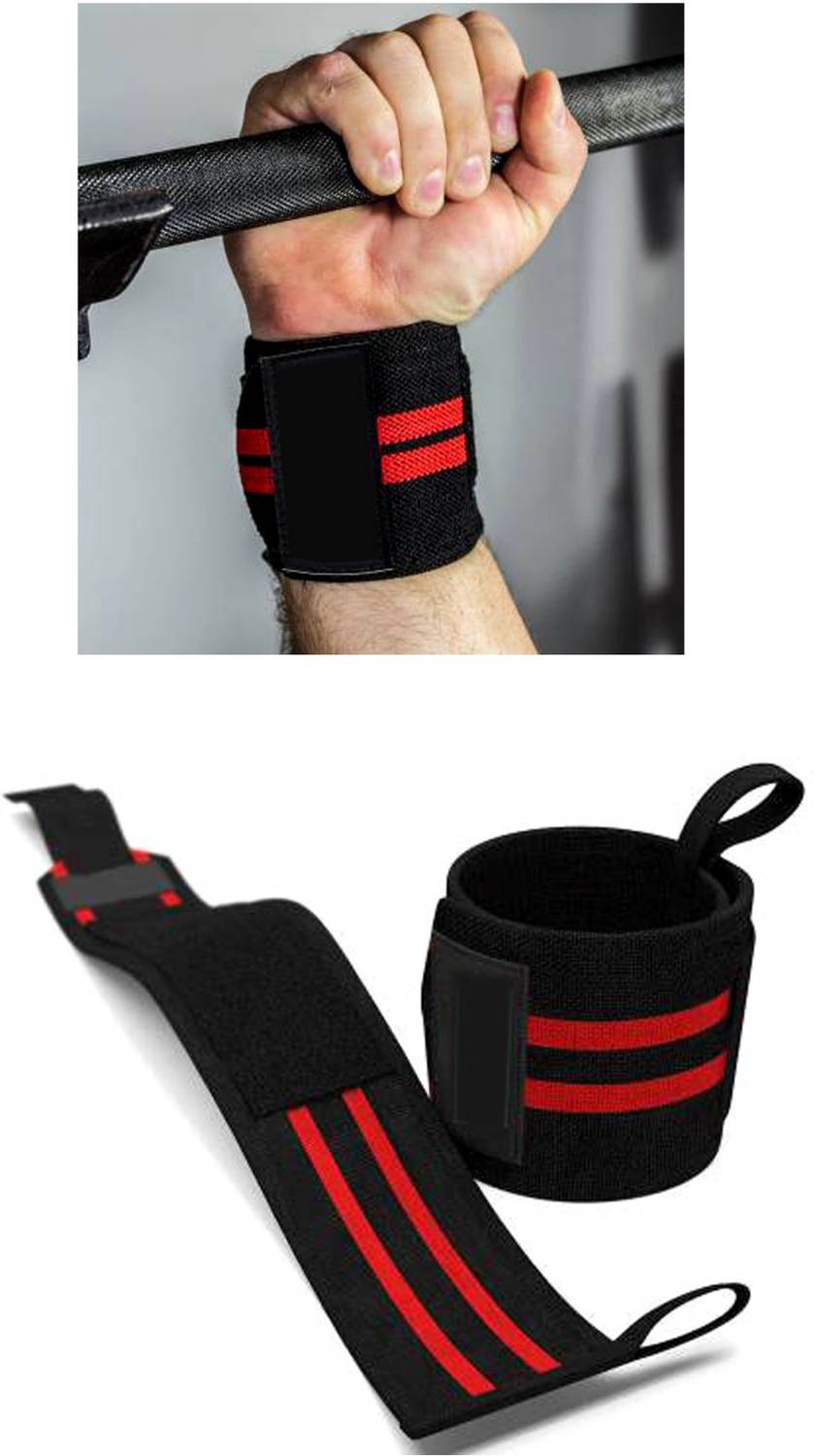BMTRADING RED LINE WRIST SUPPORT BAND Gym & Fitness Gloves