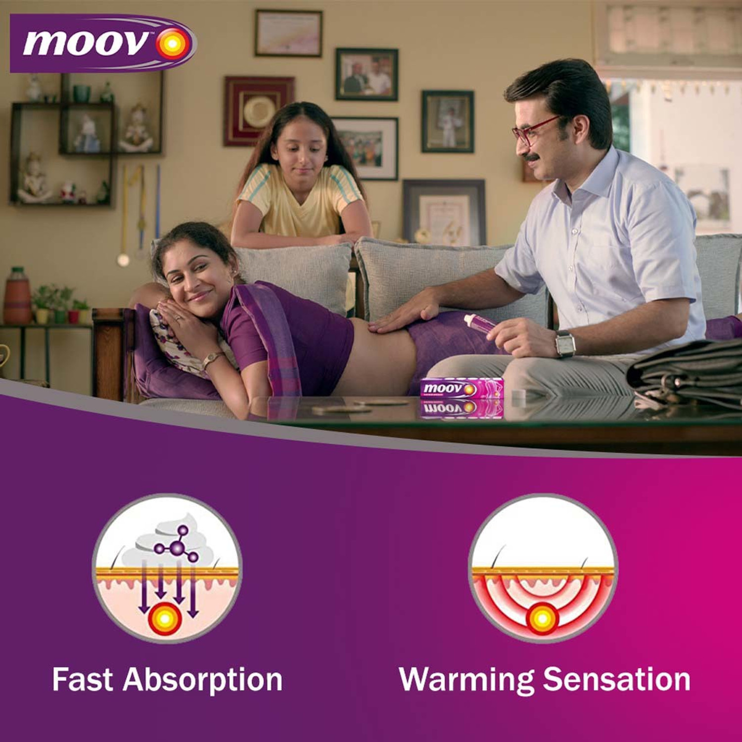 Image of MOOV Fast Pain Relief,Body, Joints, Ortho like Medicine, Ointment, Balm for Men Women Cream