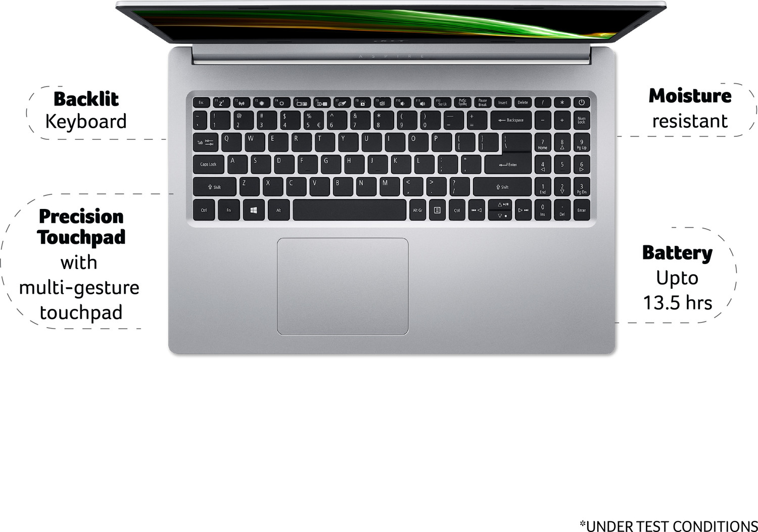 Image of Acer Aspire 5 AMD Ryzen 5 Hexa Core 5500U - (8 GB /512 GB SSD /Windows 10 Home) A515-45 Thin and Light Laptop