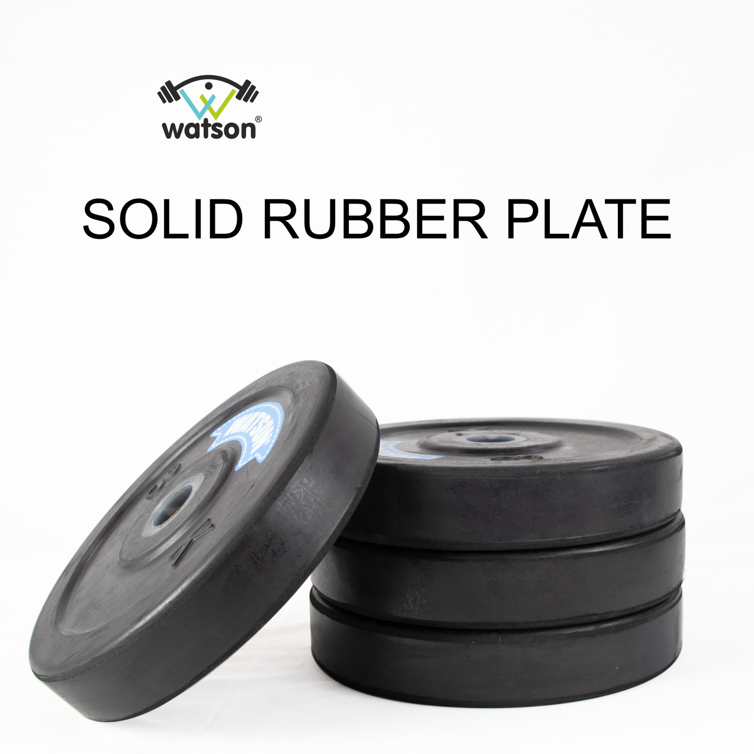Image of Watson 20 kg Rubber Weight Plate Set Weight Plates Set 5kg x 4 =20kg with 30 mm Home Gym Combo