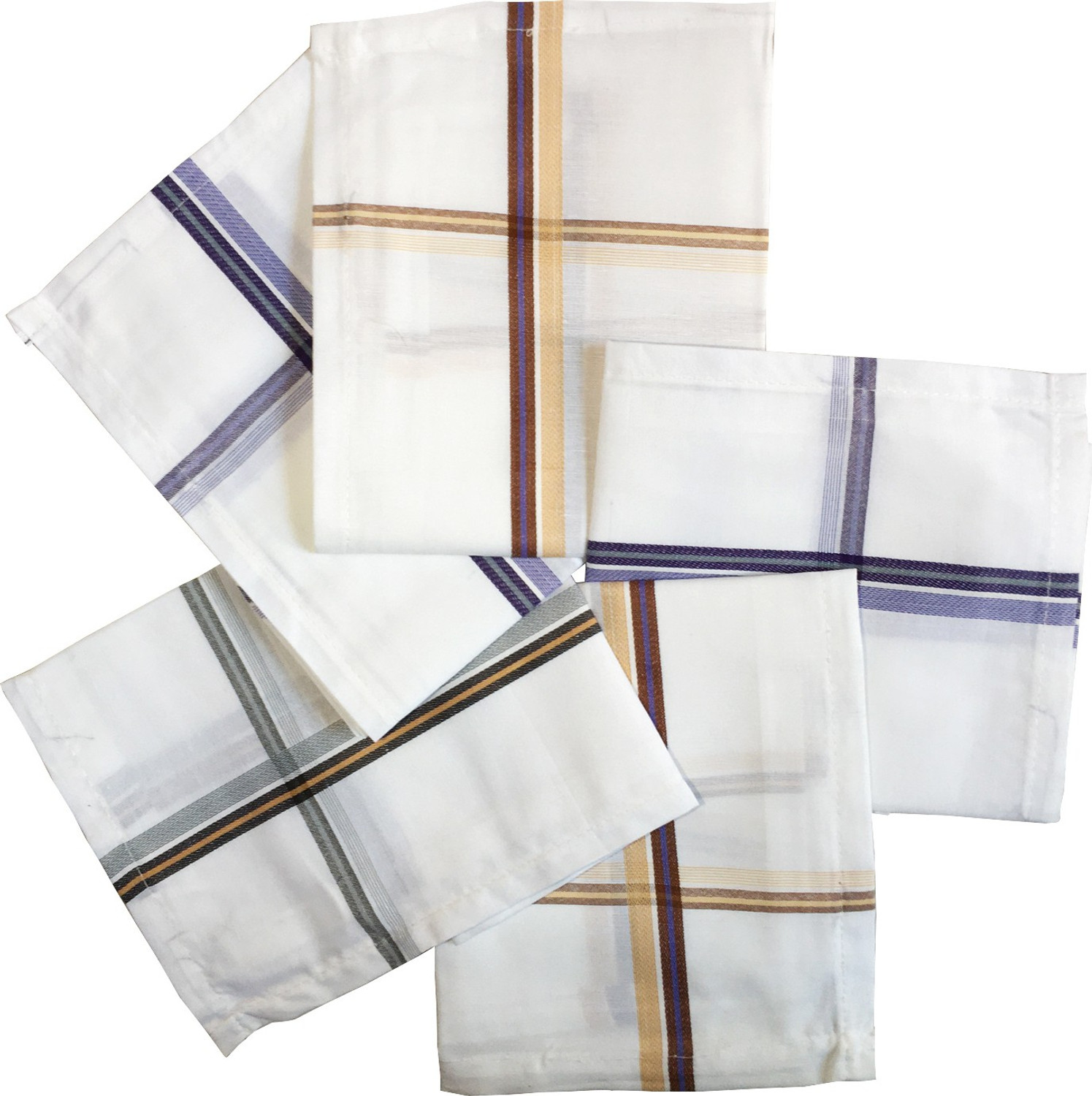 Image of CAPADA MEN'S CASUAL CLASSY COTTON [ inchWhite inch] Handkerchief