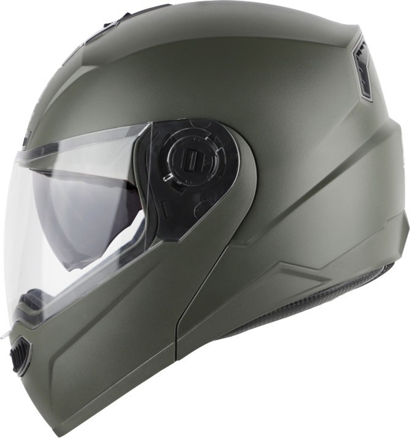 Image of Steelbird Air SBA-7 FLIP UP HI-QUALITY DASHING BATTLE GREEN WITH INNER SUN SHIELD 600MM Motorbike Helmet (BATTLE GREEN)