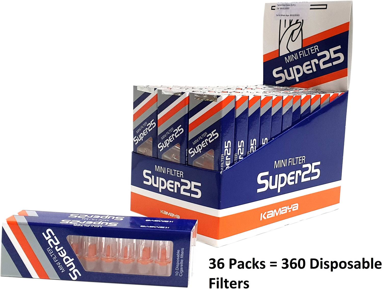 Super25 Disposable Tobacco Cigarette Filter Multi-Filtering Plastic Outside  Fitting Hookah Mouth Tip Price in India
