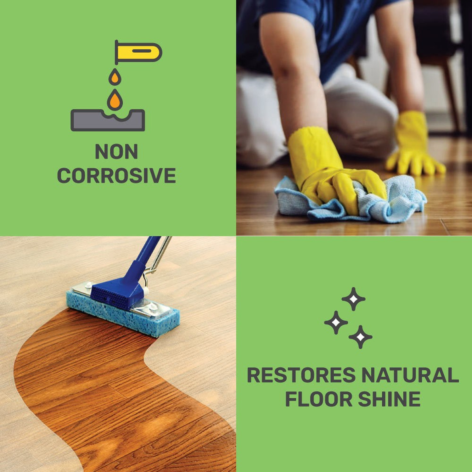 Image of The Better Home Floor Cleaner Liquid 500ml | Plant Based & Non Toxic | Bio Active Germ Fighter Lemongrass and Neem