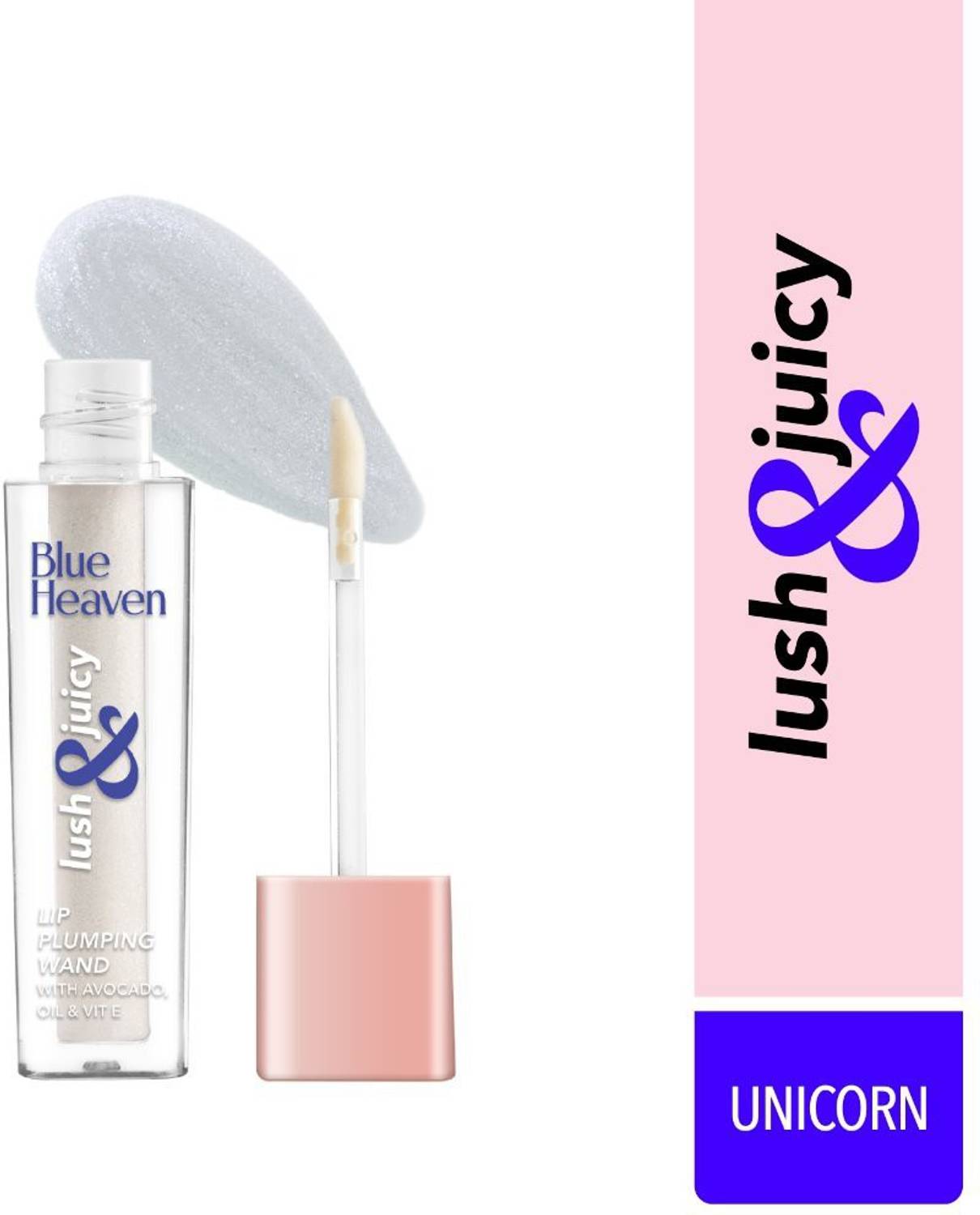 BLUE HEAVEN Lush & Juicy, Lip Wand Gloss, Unicorn, 4.5ml