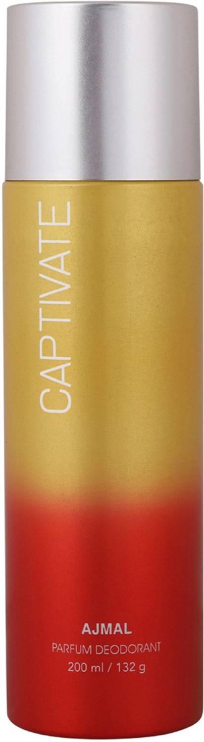 Ajmal Captivate High Quality Deodorant Floral Fragrance casual wear - For Men & Women (200 ml) Deodorant Spray - For Men & Women
