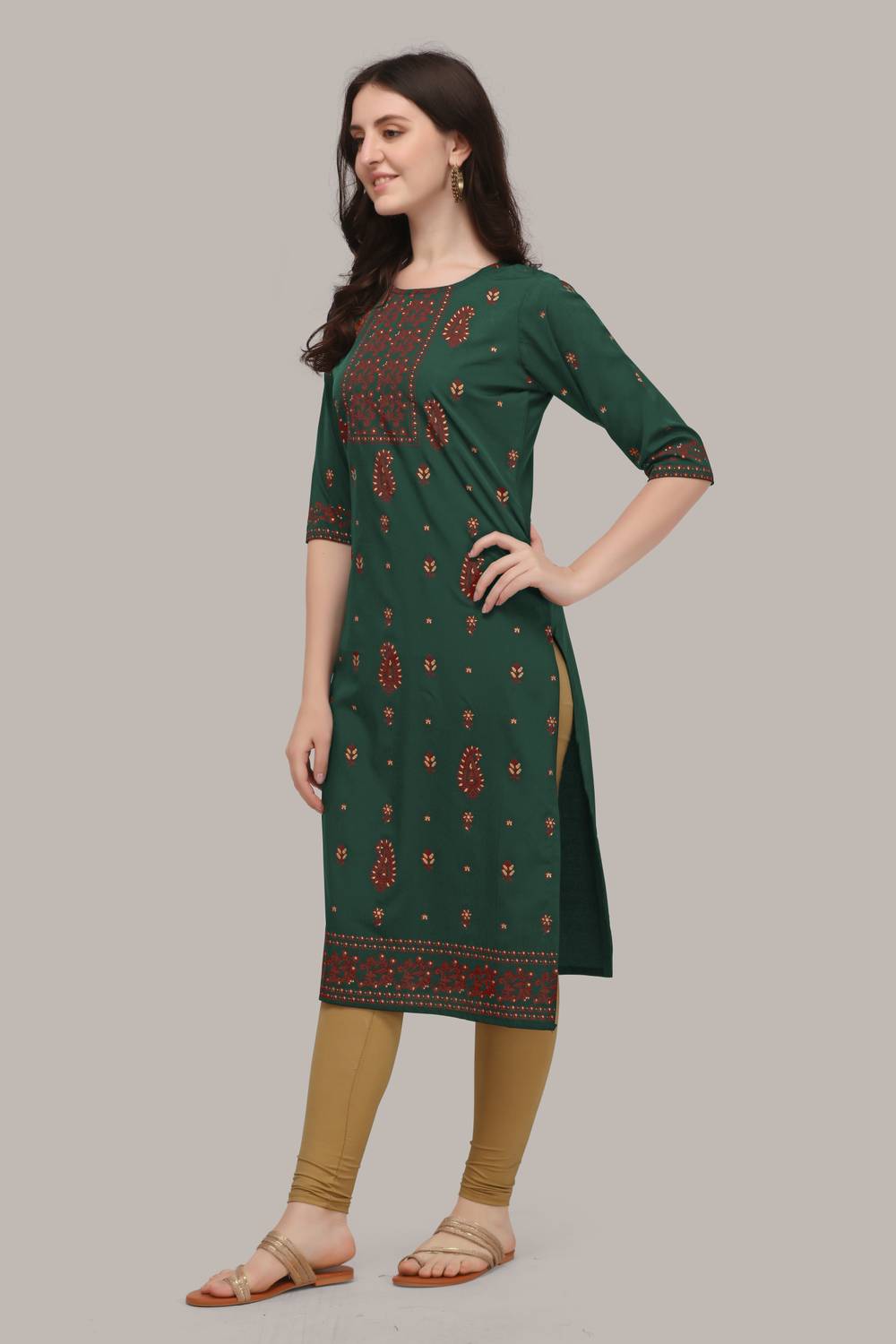 berrylicious Women Paisley Straight Kurta