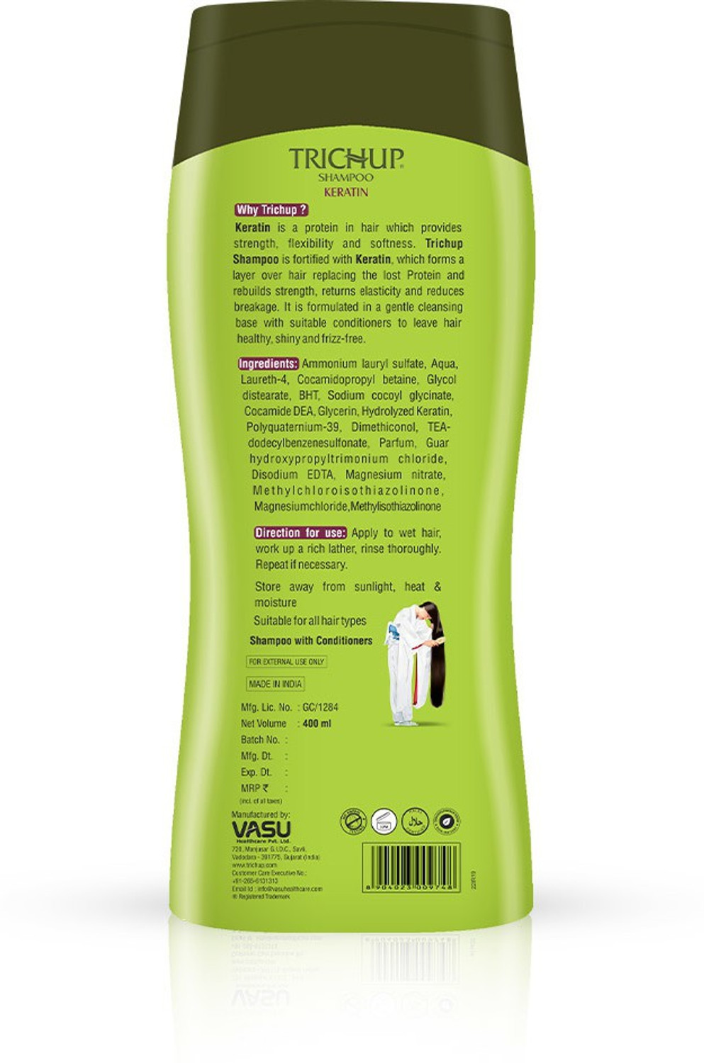 Image of TRICHUP Shampoo Keratin 200 ml (Pack Of 2)