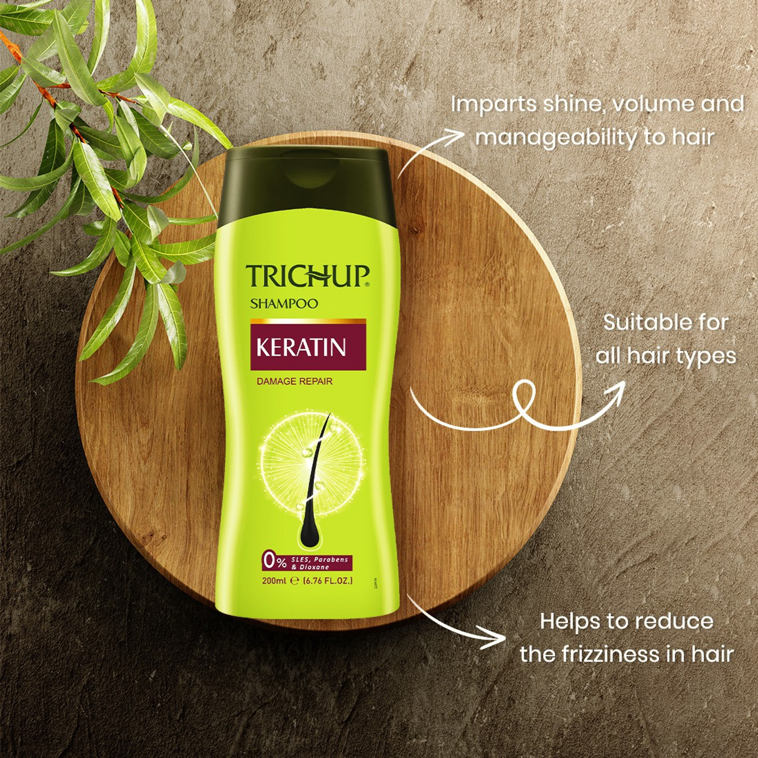 Image of TRICHUP Shampoo Keratin 200 ml (Pack Of 2)