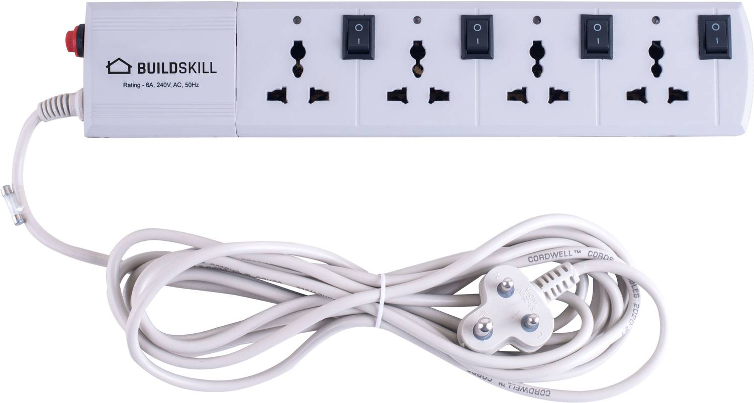 BUILDSKILL Heavy Duty 4  Socket Extension Boards
