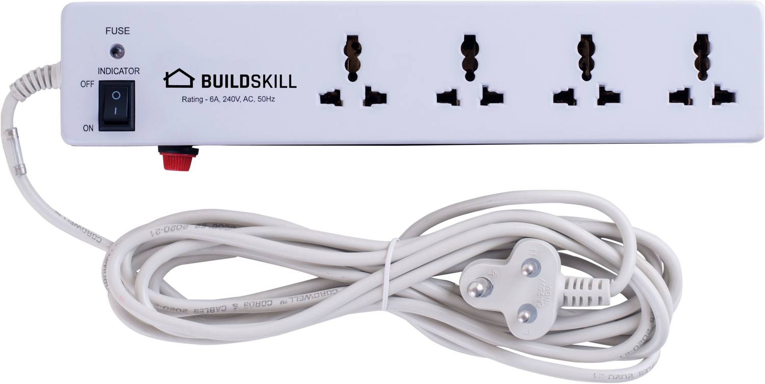 BUILDSKILL Heavy Duty 4  Socket Extension Boards