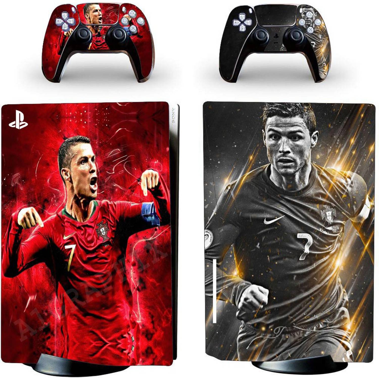 A1GRAPHIX PS5 SKIN Console Wrap Sticker Skin with 2 Wireless Controller Gaming Accessory Kit