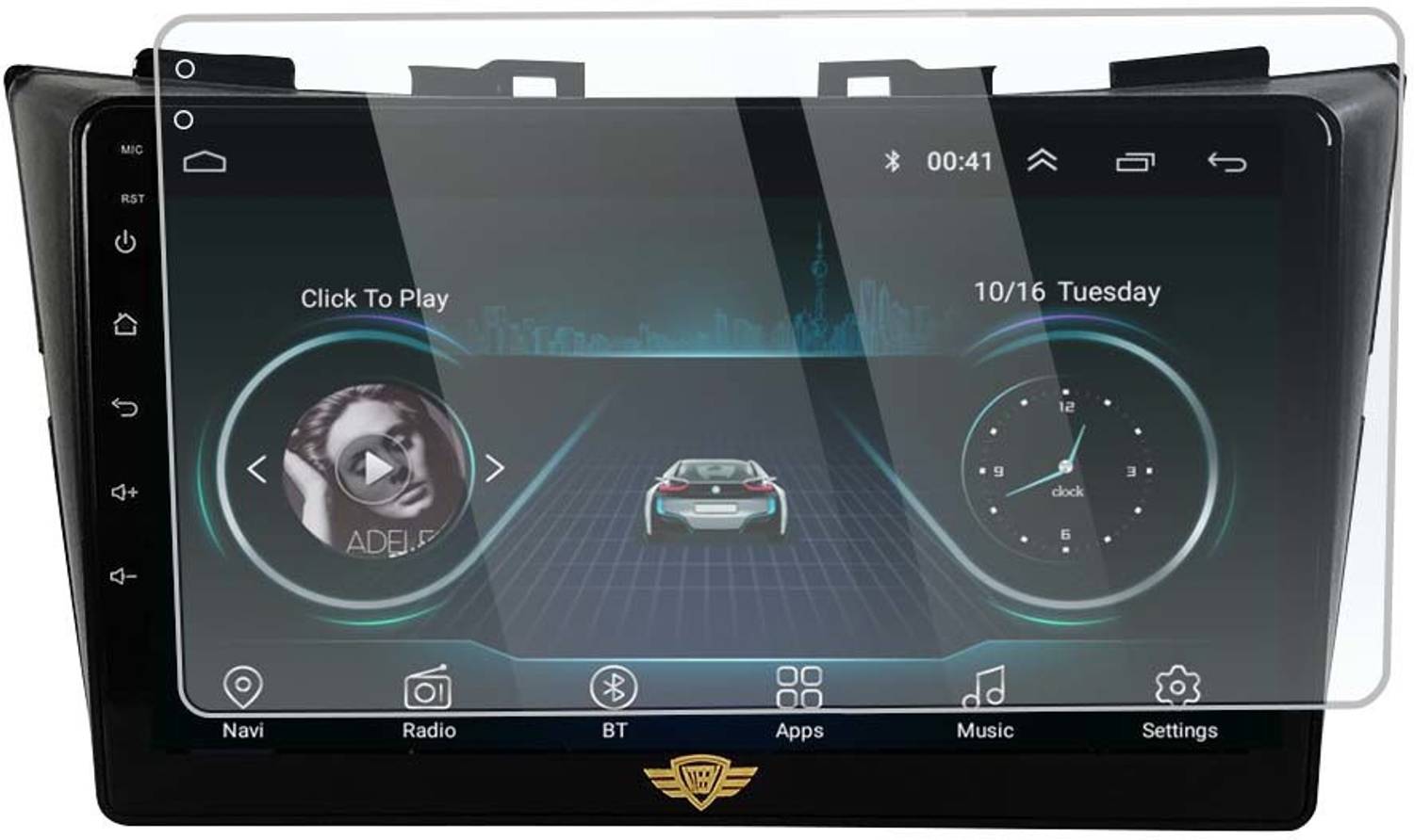 ATEEN Screen Guard for 9 inch Screen Guard/Touch Screen Guard/Screen Protector Display Monitor Glass for Suzuki Swift Type 2 Double DIN Car Android Music System[for After Market Car Stereo]