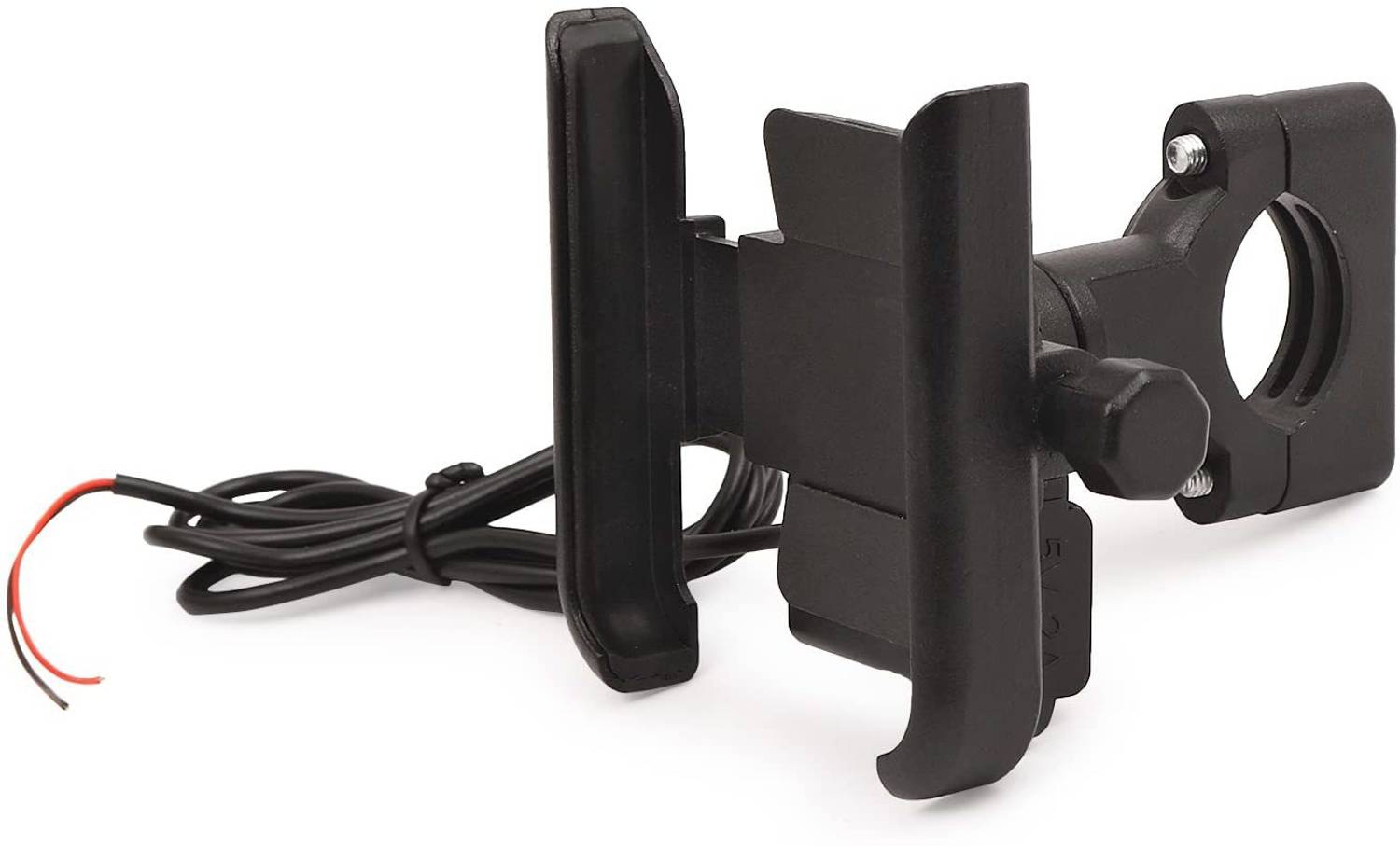 AIRSKY Metal Body 360 Degree Rotating USB Charger Handlebar Motorcycle, Scooty Fits Bike Mobile Holder