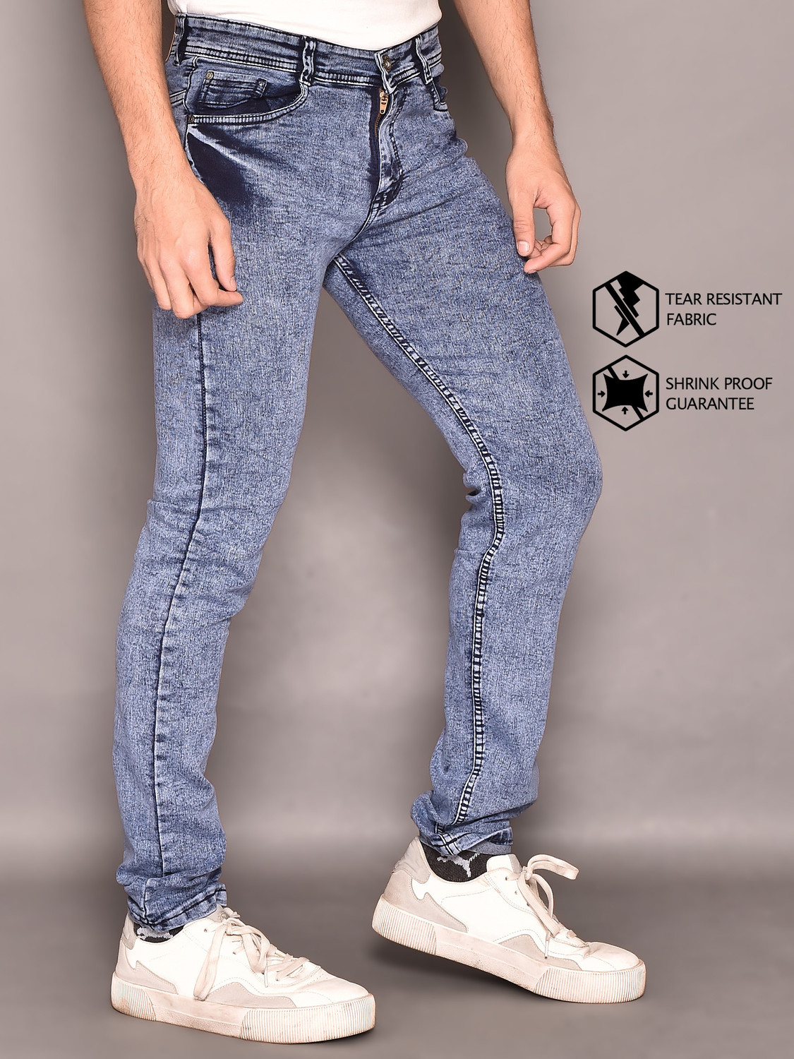 Image of RASSO Slim Men Blue Jeans