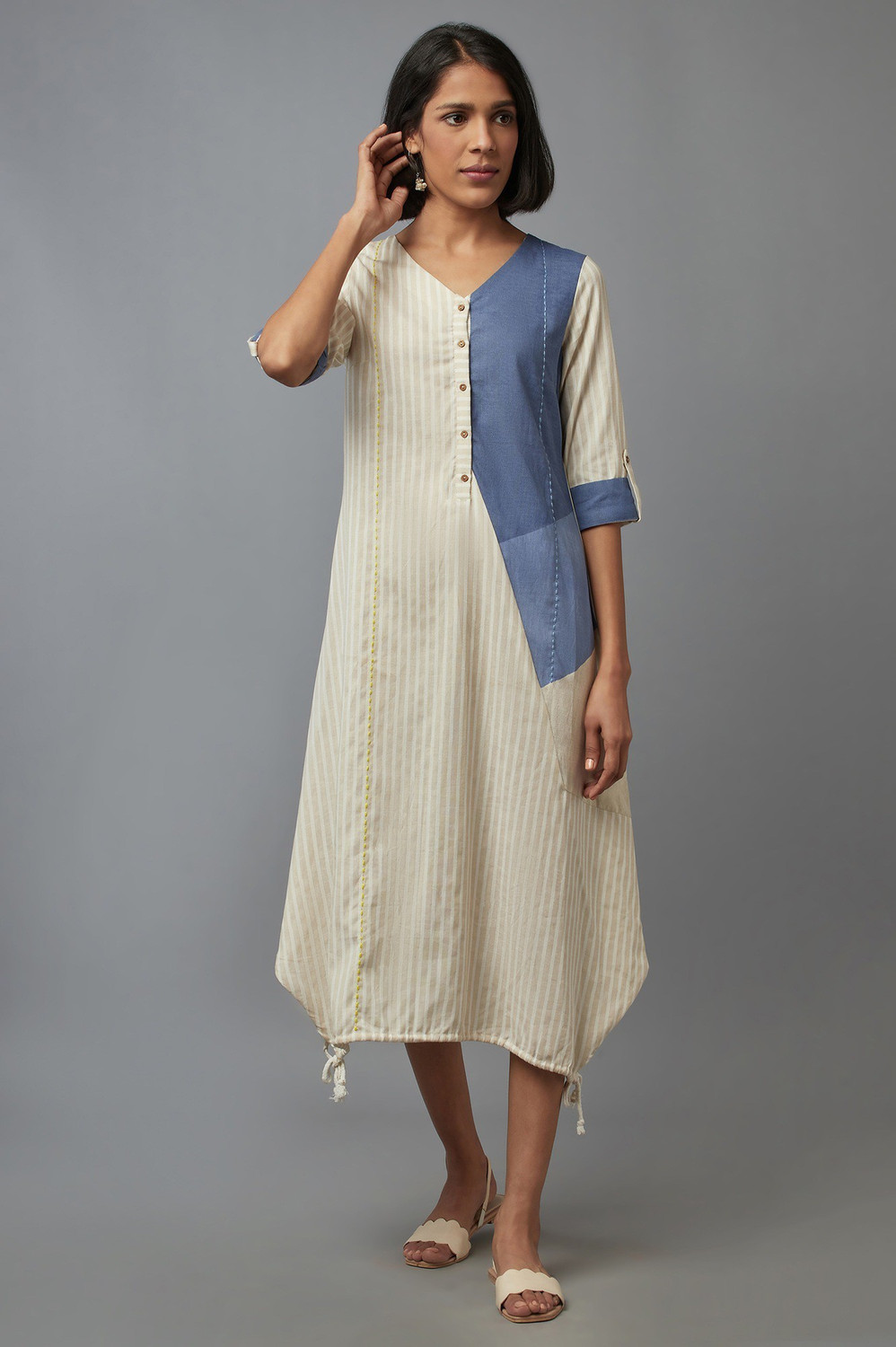Image of W Women Striped A-line Kurta