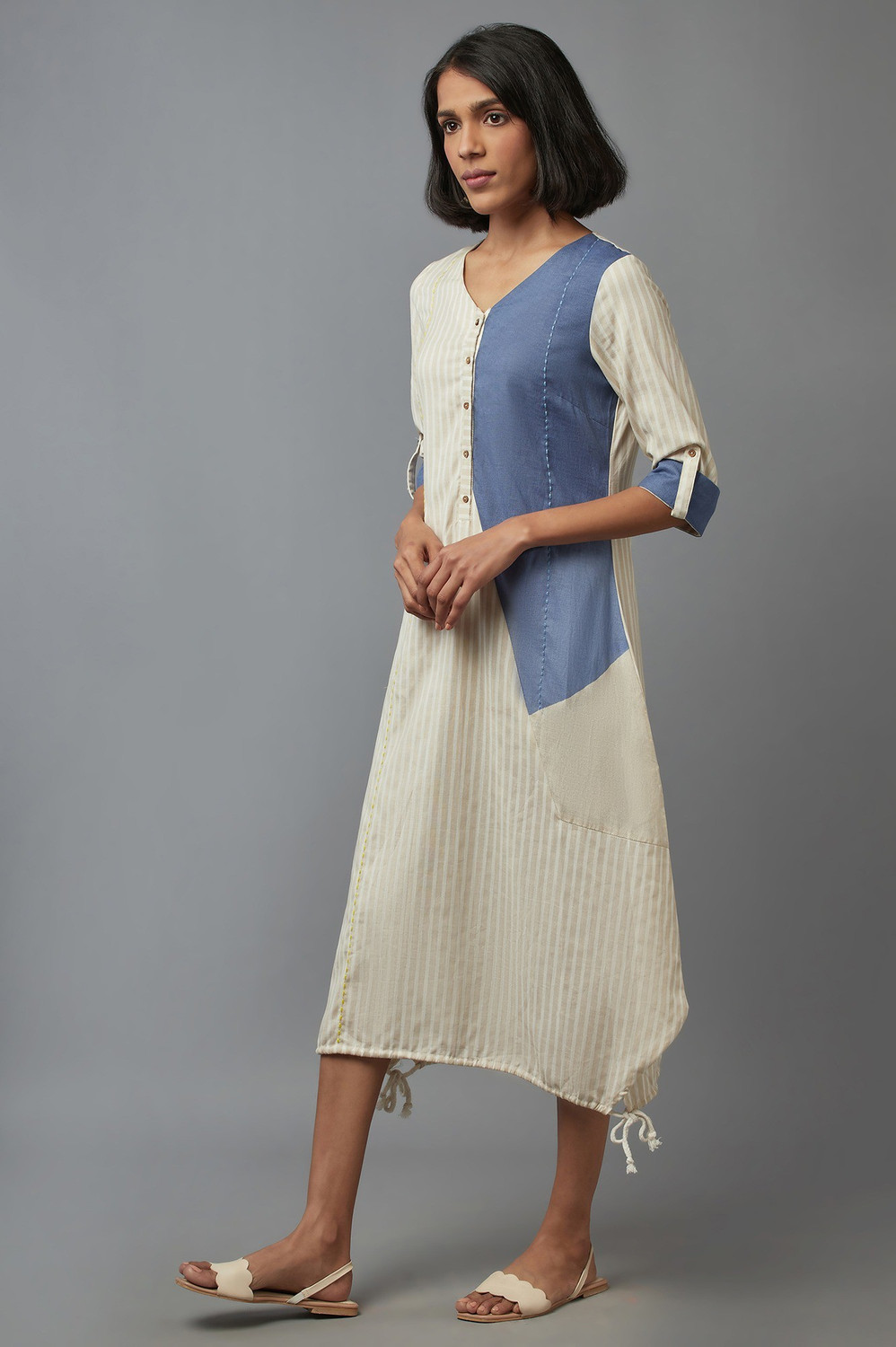 Image of W Women Striped A-line Kurta