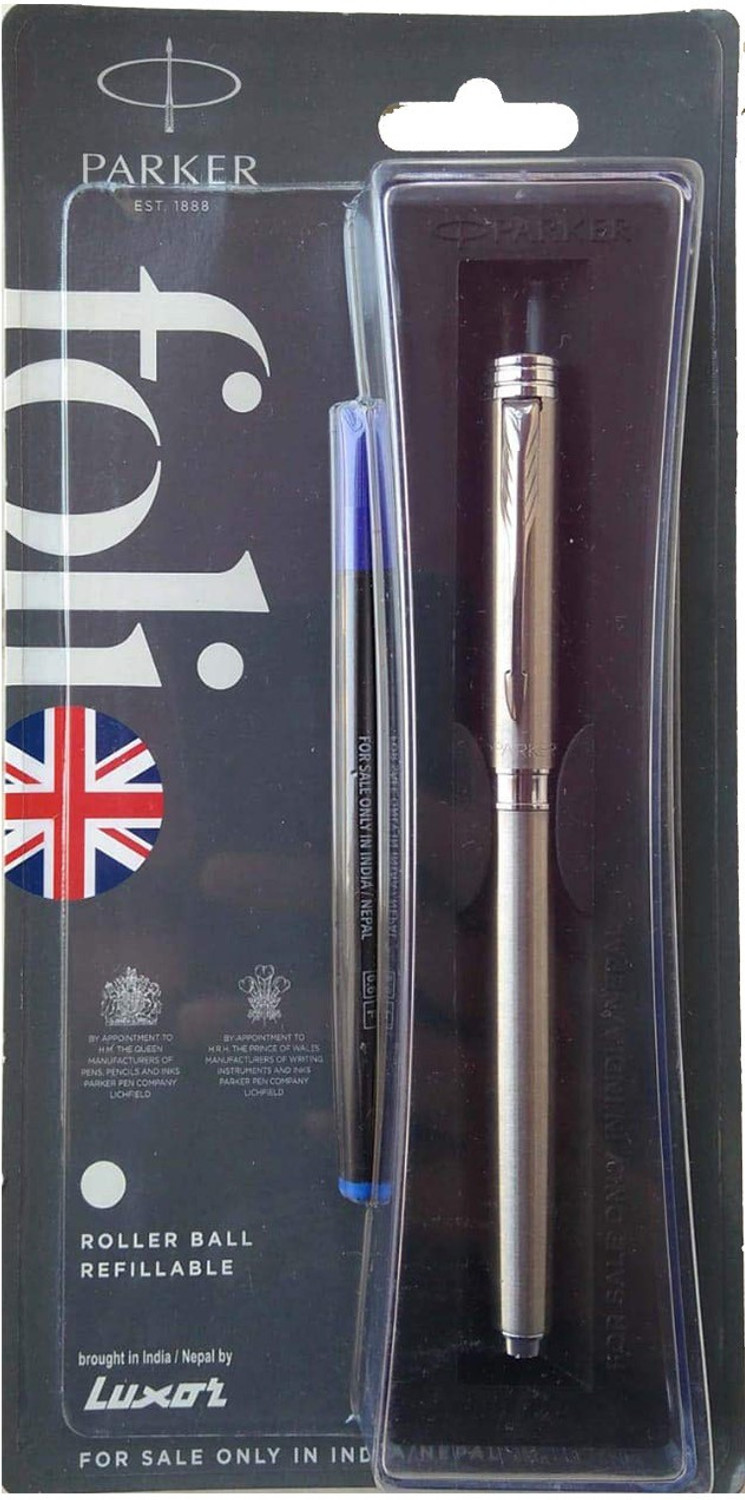 Image of PARKER FOLIO STAINLESS STEEL CT RB Roller Ball Pen