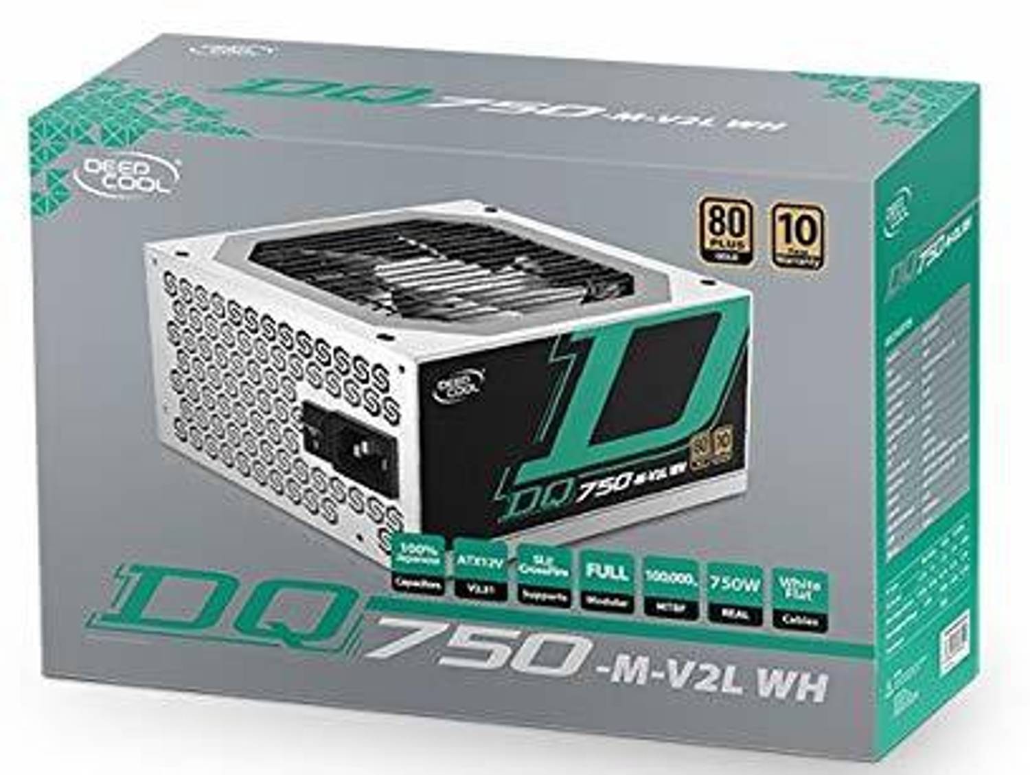 Deepcool DQ750-M-V2L WH 750 Watts Computer PSU with 3 SATA Cables