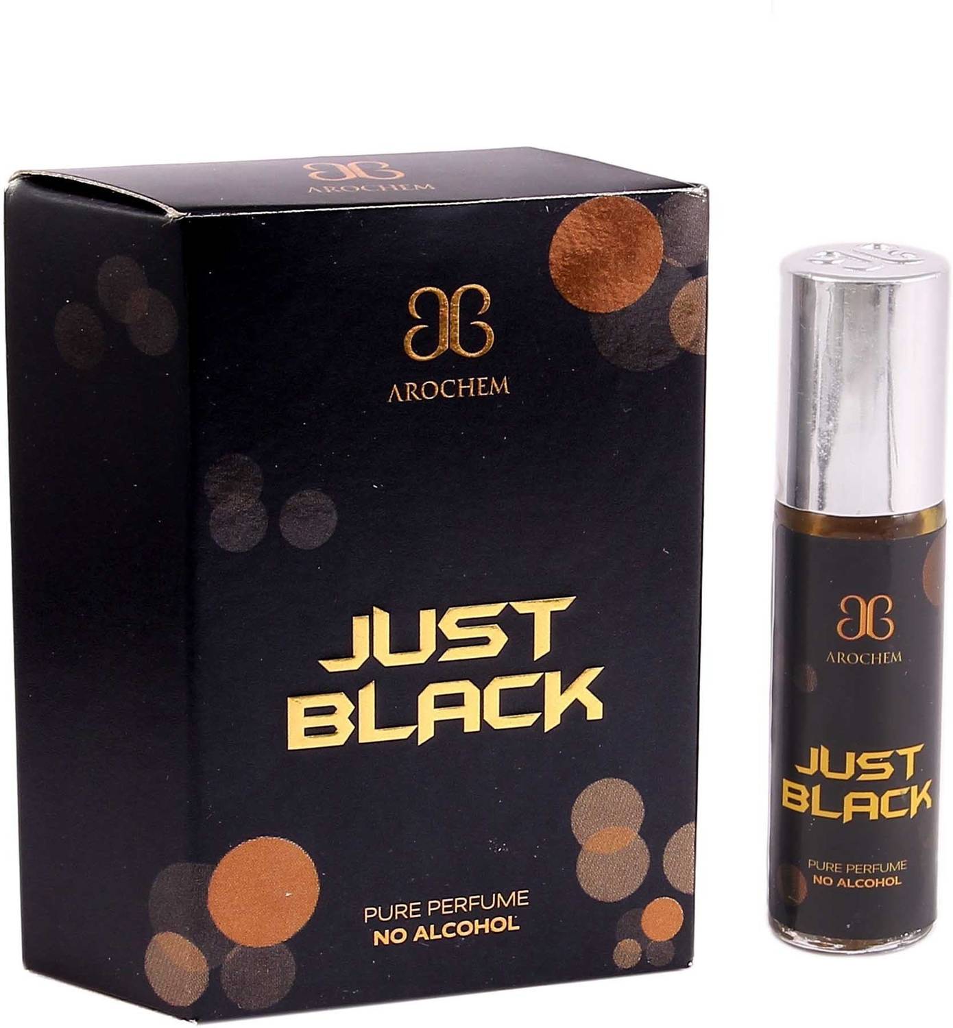 AROCHEM Just Black Long Lasting Floral Attar