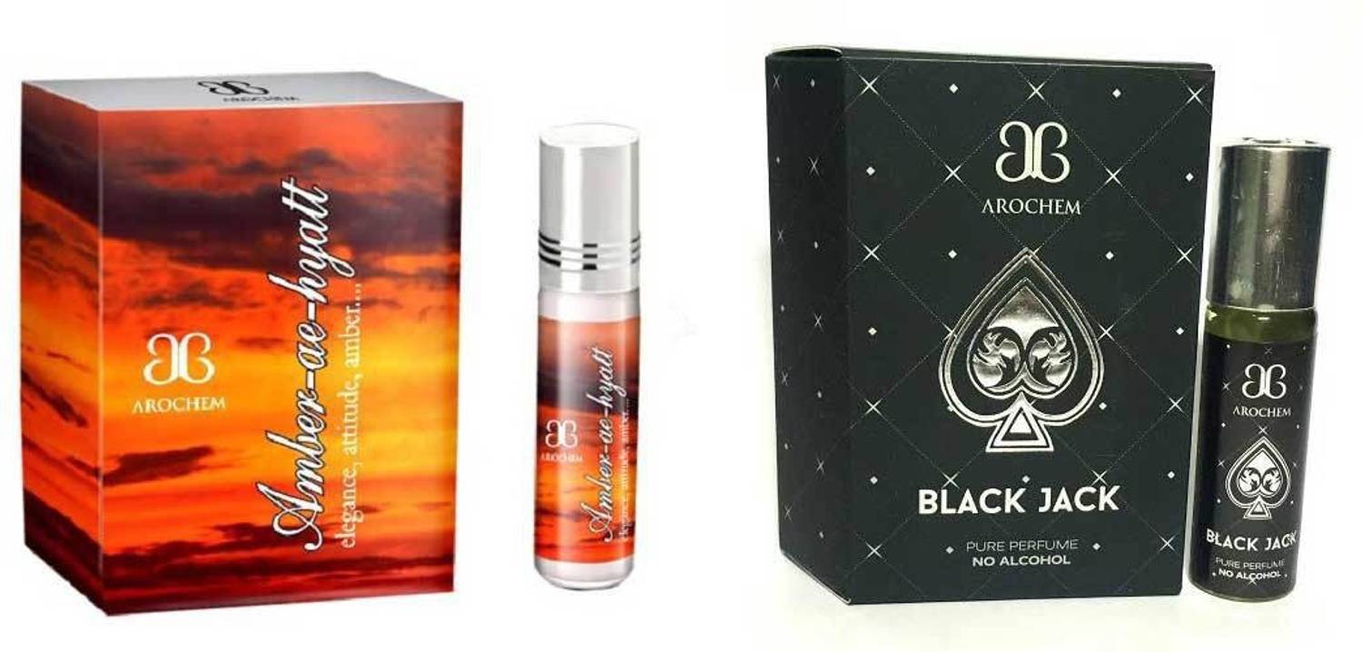 AROCHEM Amber ae hyatt Black Jack Combo Floral Attar