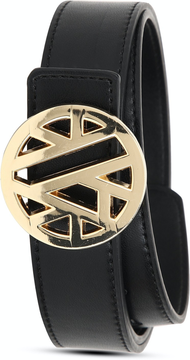 Image of VAN HEUSEN Men Casual Black Artificial Leather Belt
