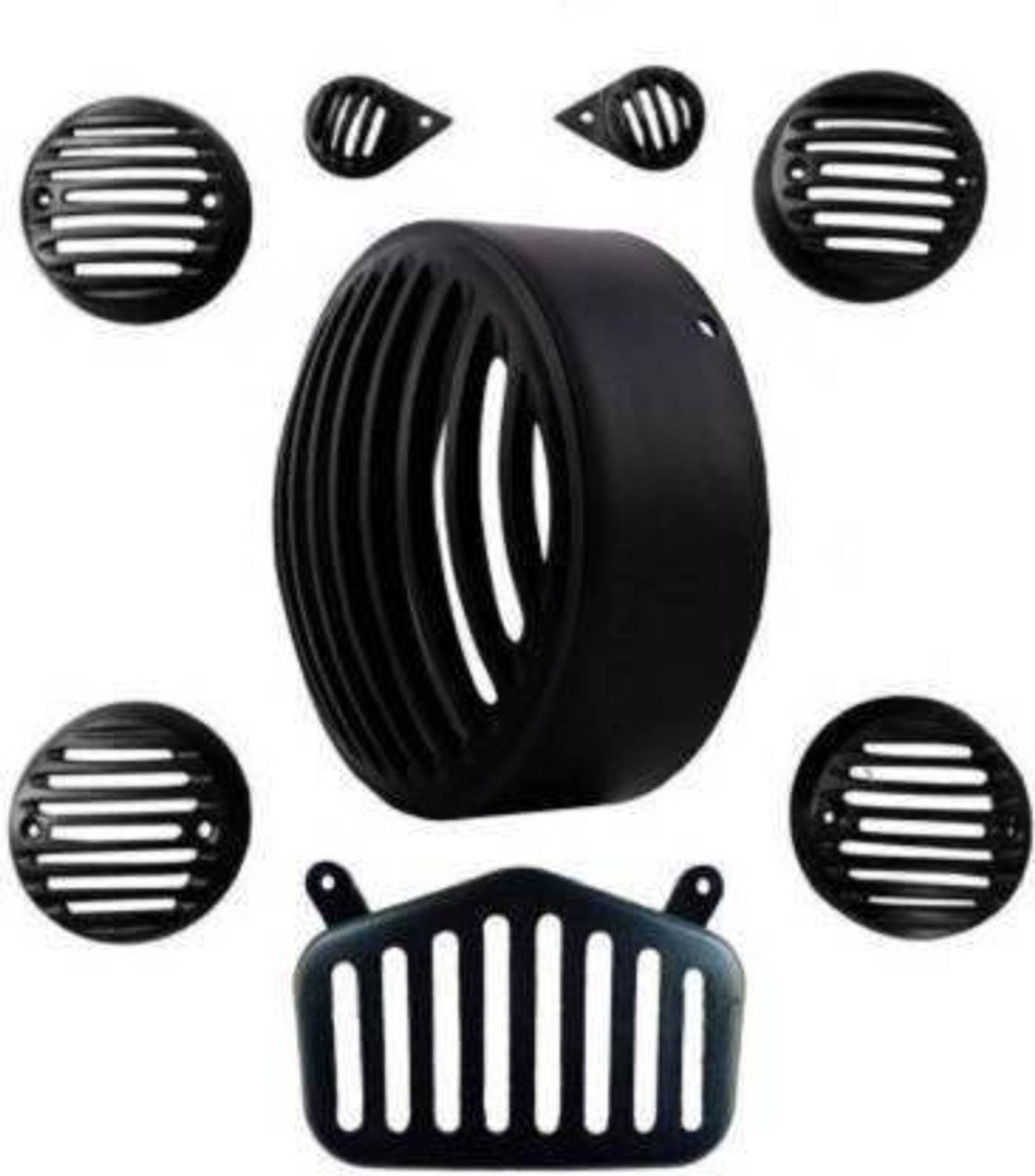 Amaflip Standard Grill For Bullet-Standard 350 & 500 (Set Of 8) Bike Headlight Grill