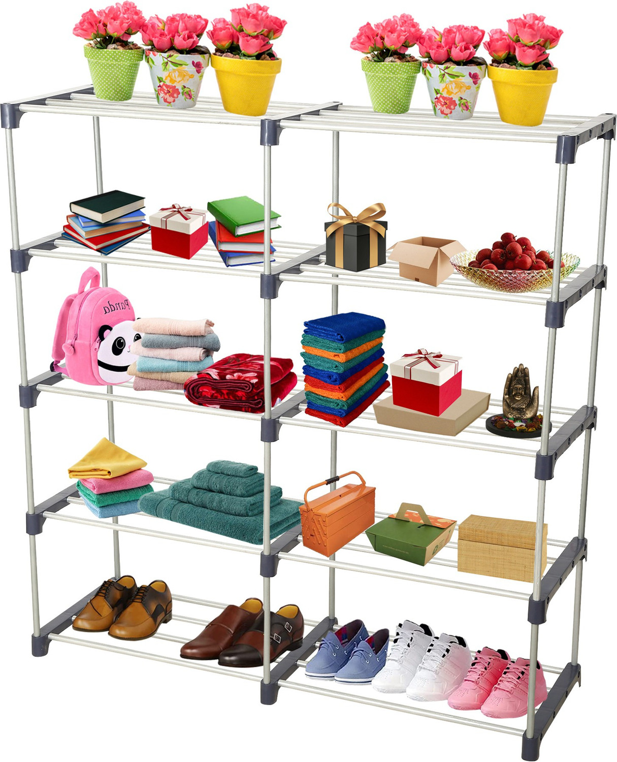 Image of Flipkart Perfect Homes Studio Metal Shoe Stand