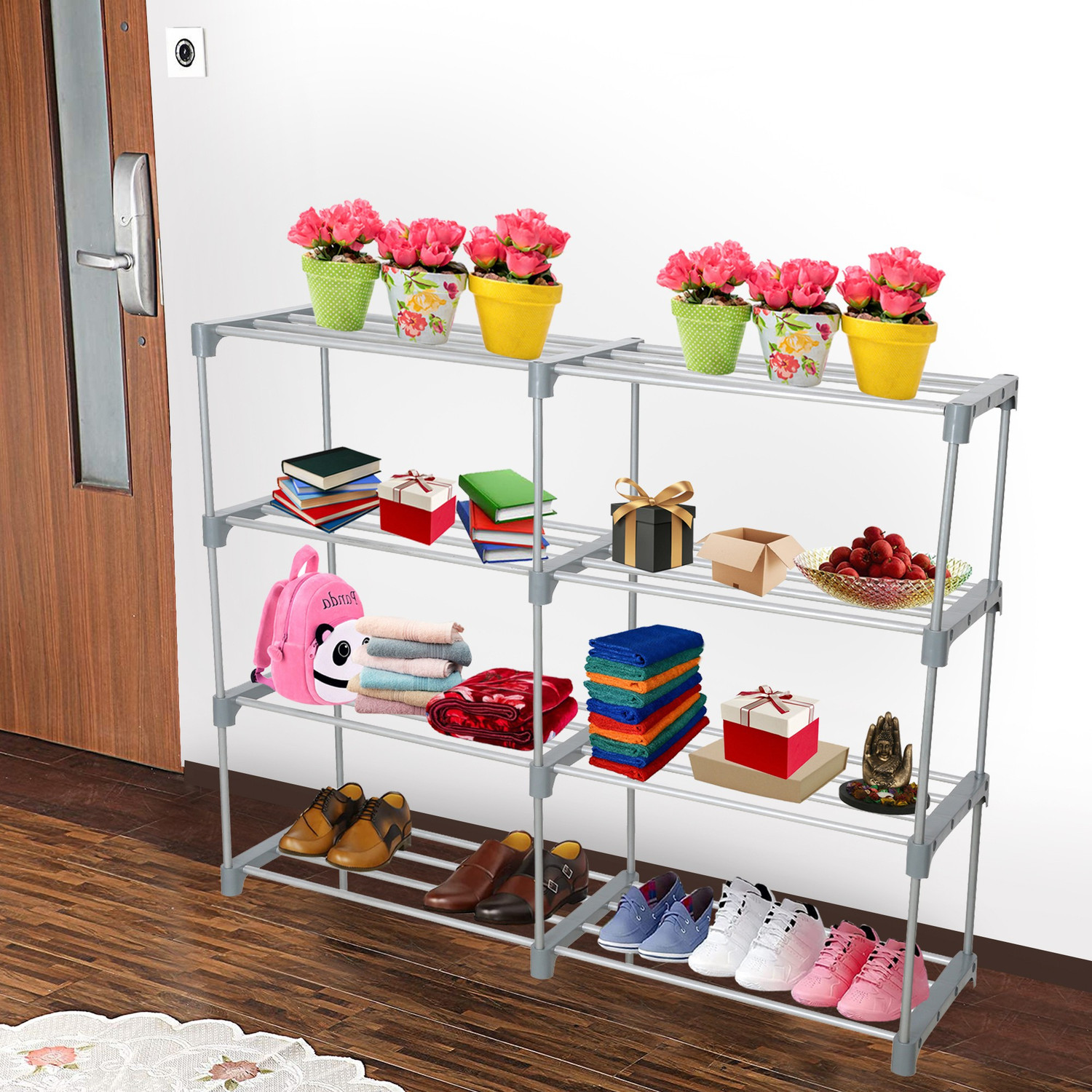Image of Flipkart Perfect Homes Studio Metal Shoe Stand