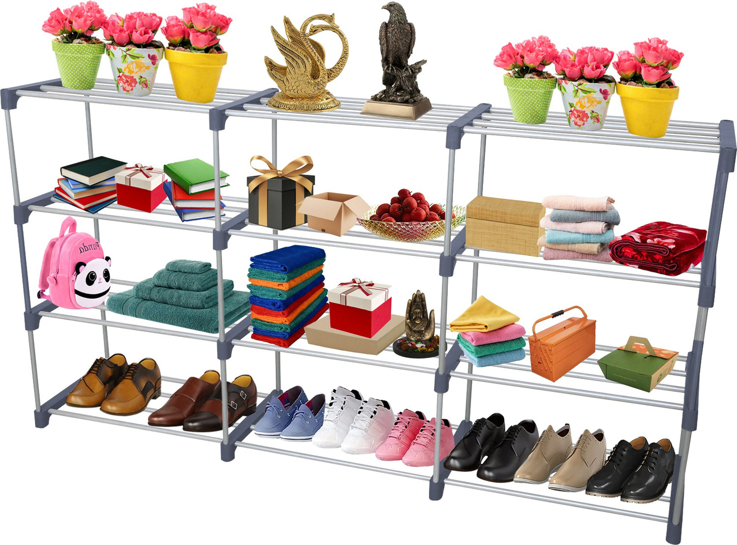 Image of Flipkart Perfect Homes Studio Metal Shoe Stand