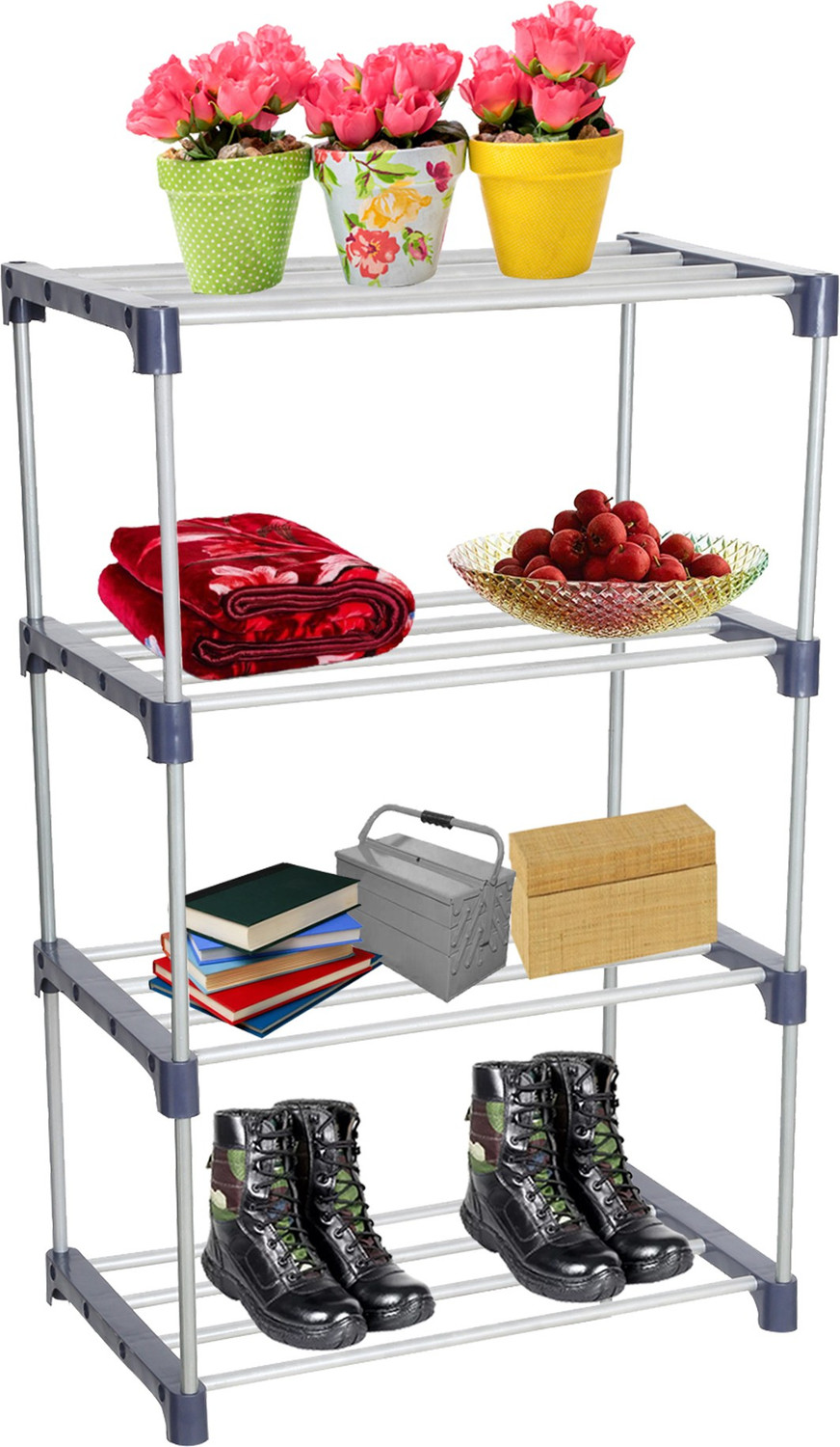 Image of Flipkart Perfect Homes Studio Metal Shoe Stand