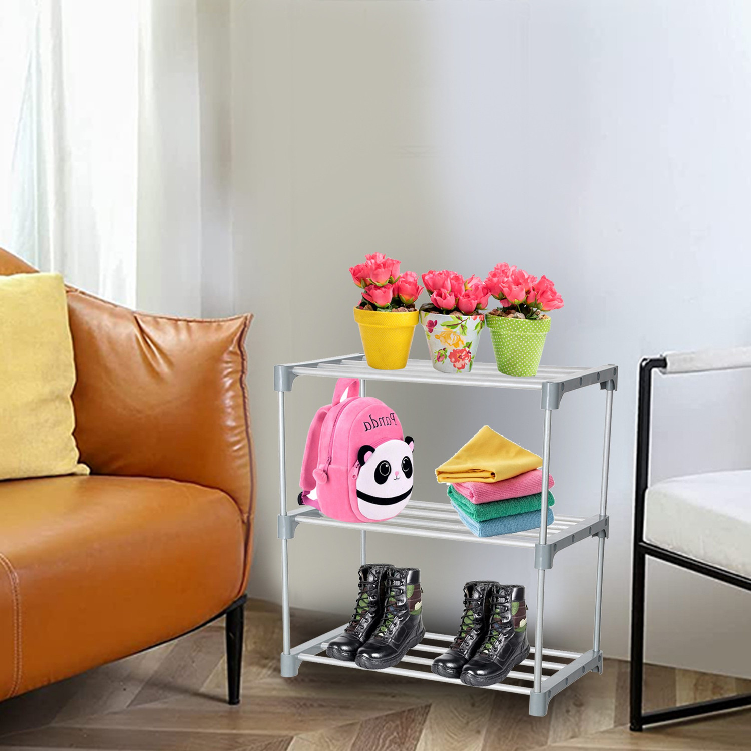 Image of Flipkart Perfect Homes Studio Metal Shoe Stand