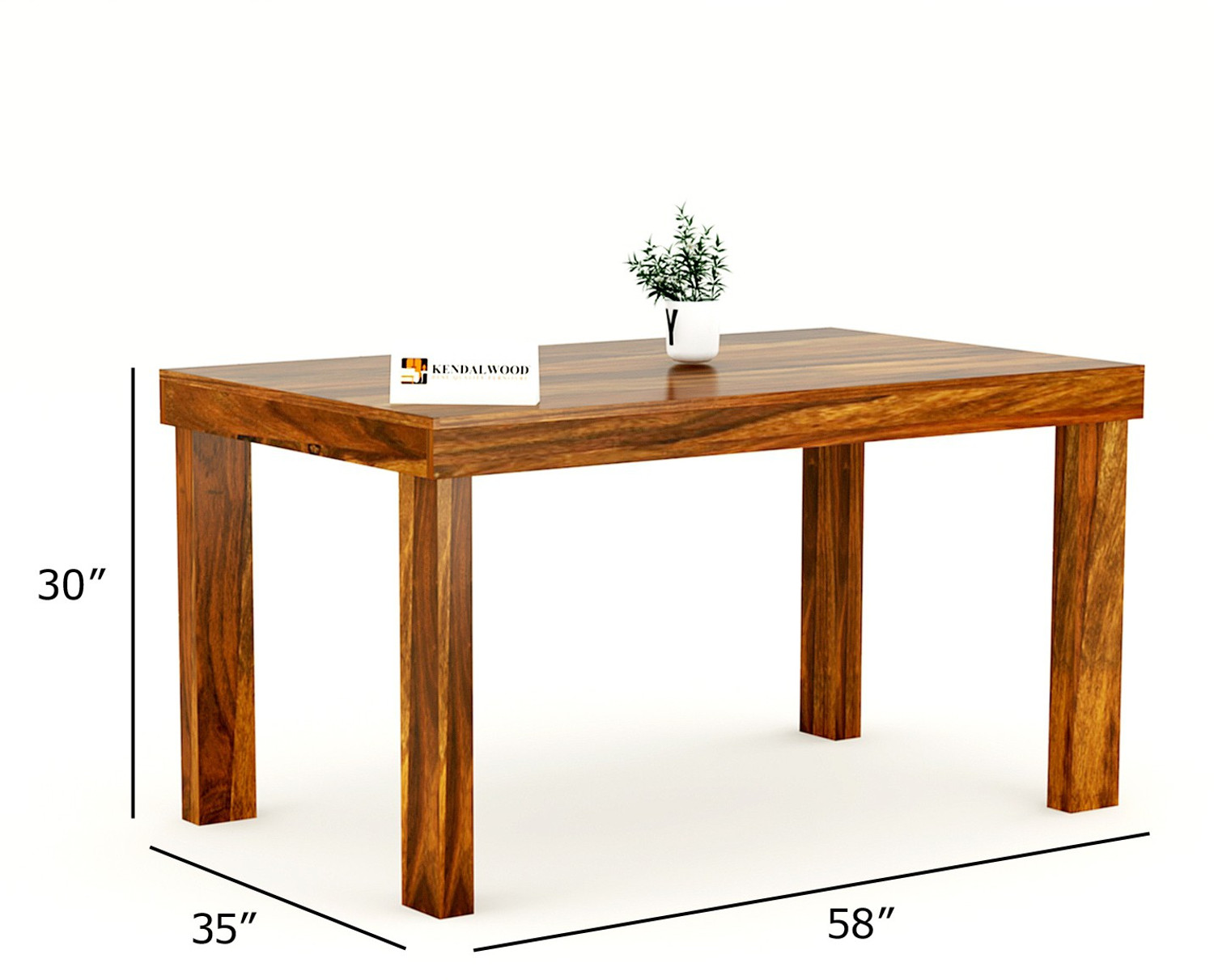 Image of Kendalwood Furniture Premium Dining Room Furniture Wooden Dining Table with 6 Chairs Solid Wood 6 Seater Dining Set