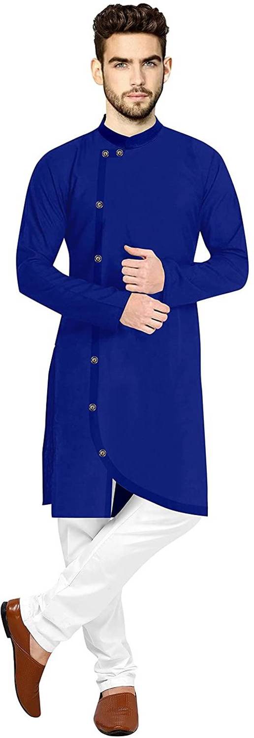 varni ent Men Solid Straight Kurta