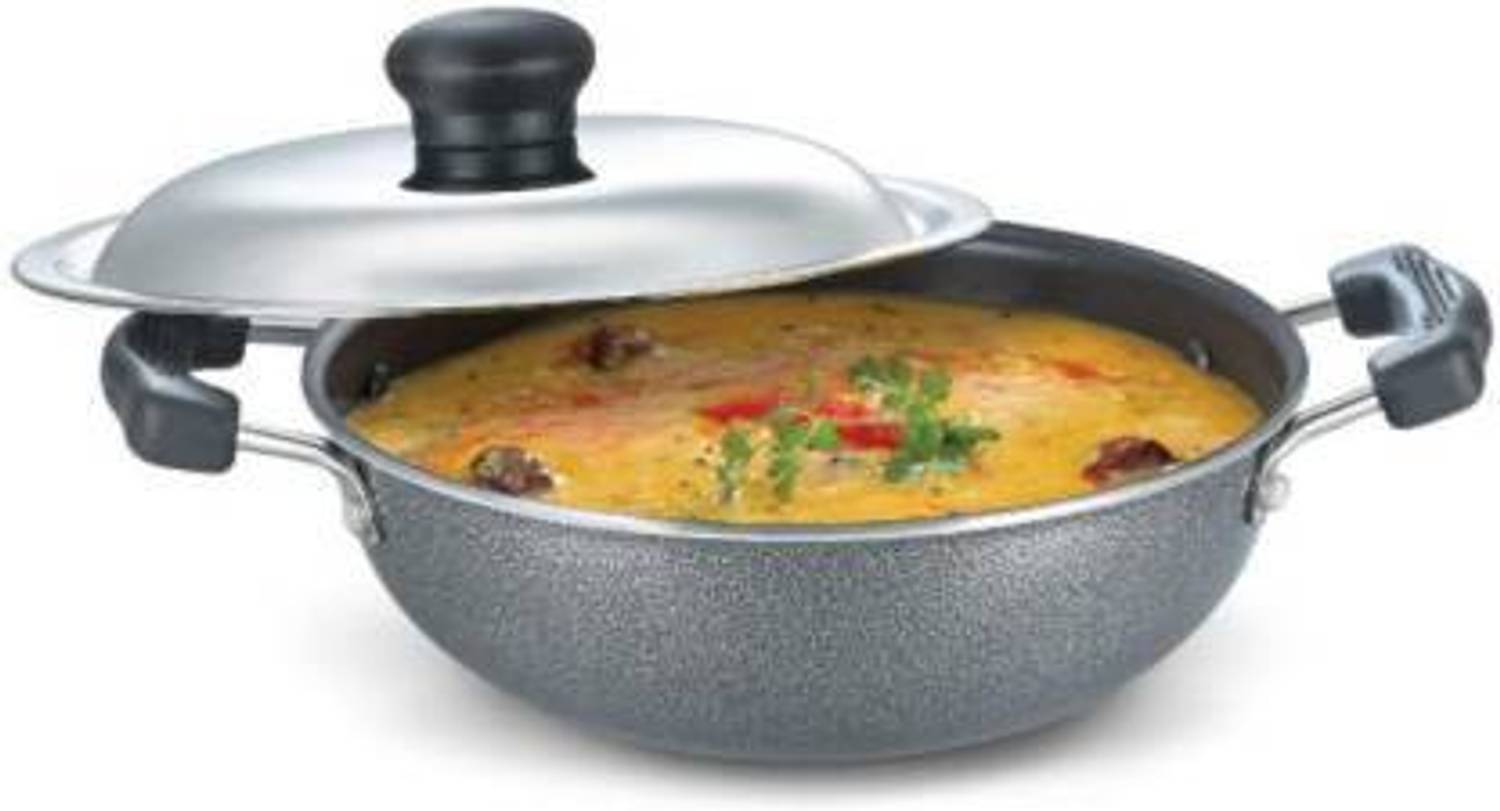 Prestige Omega Select Plus Kadhai 17 cm diameter with Lid 0.9 L capacity