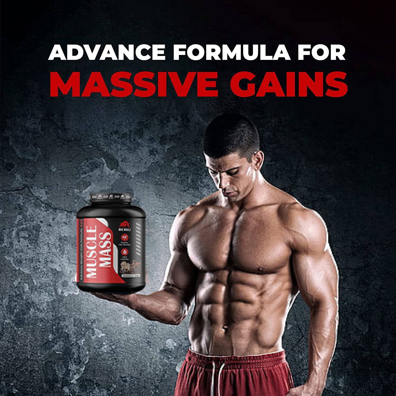 Big Bull Muscle Mass Gainer Powder with Creatine + Taurine - Image 2