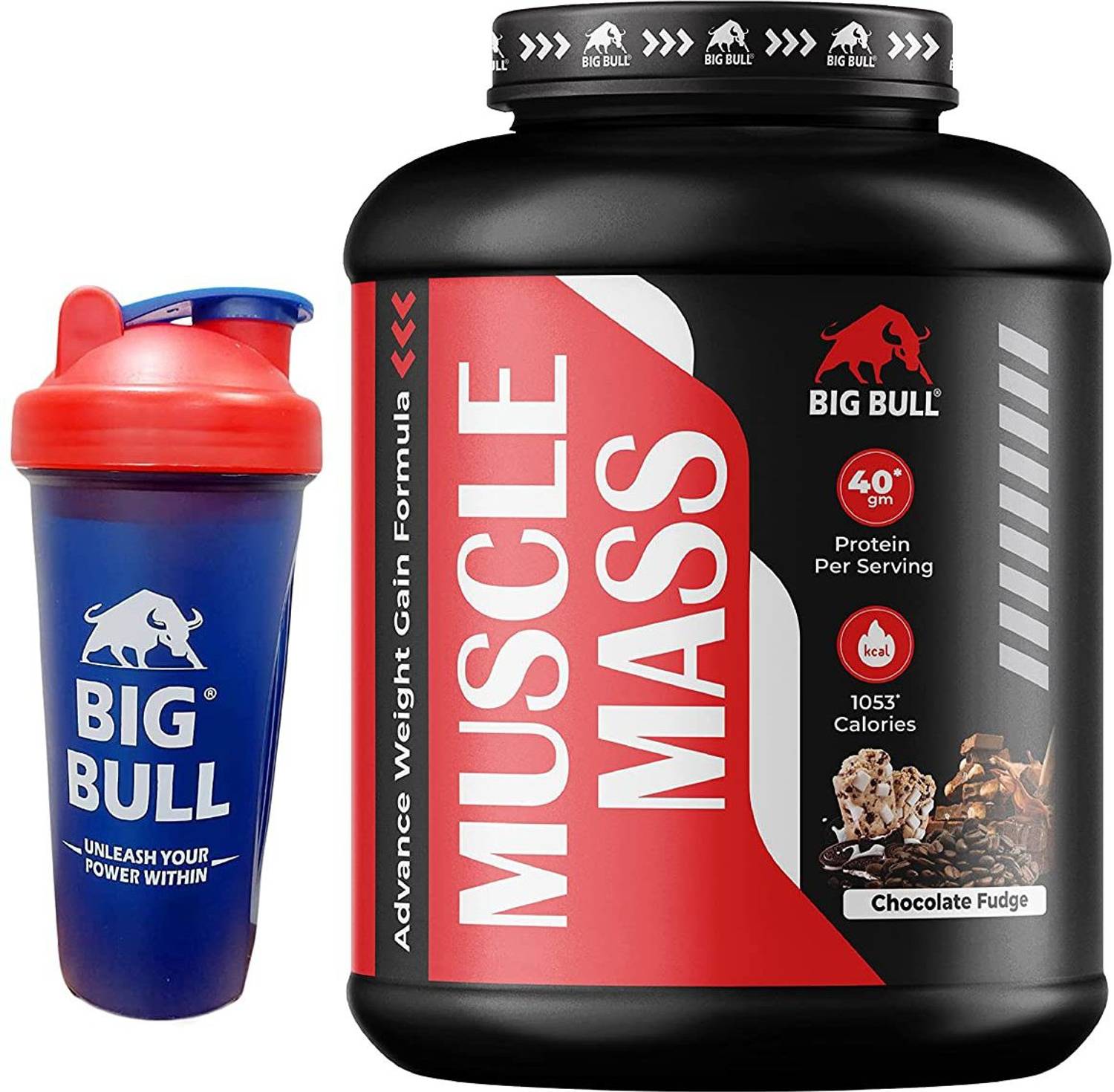 Big Bull Muscle Mass Gainer Powder with Creatine + Taurine - Image 1