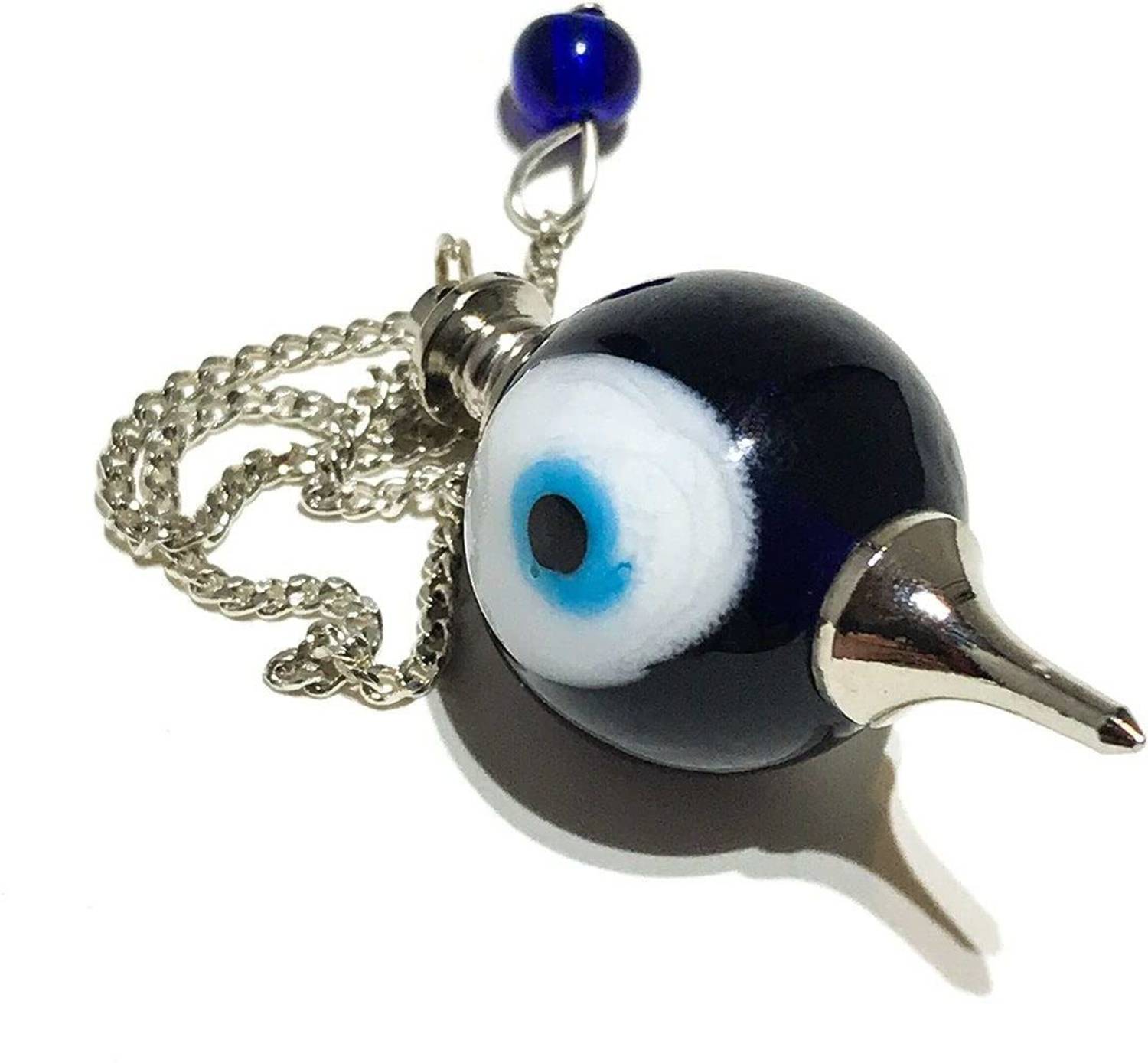 AIR9999 Evil Eye Crystal Ball Shaped Dowser Pendulum For Reiki And Chakra Healing Decorative Showpiece - 20 cm
