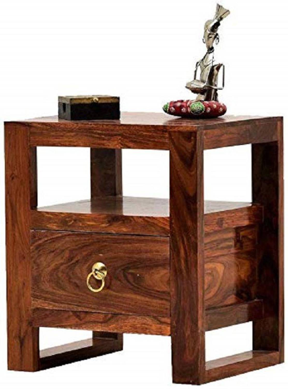 VARSHA FURNITURE Solid Sheesham Wood Side Table For Bed Room / Li