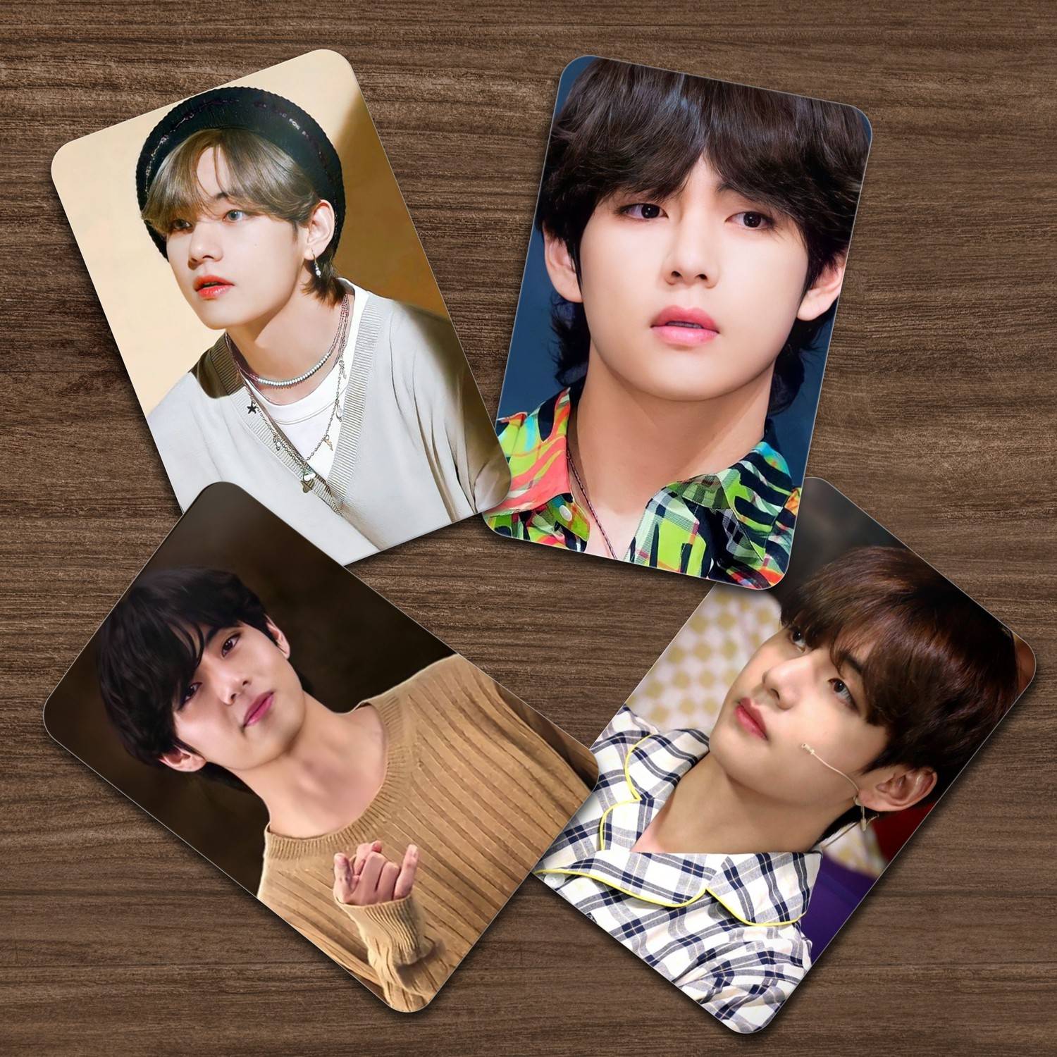 BTS V Bias Pack 02 Photo cards ( Set of 16 + 2 Freebies ) Fine Art