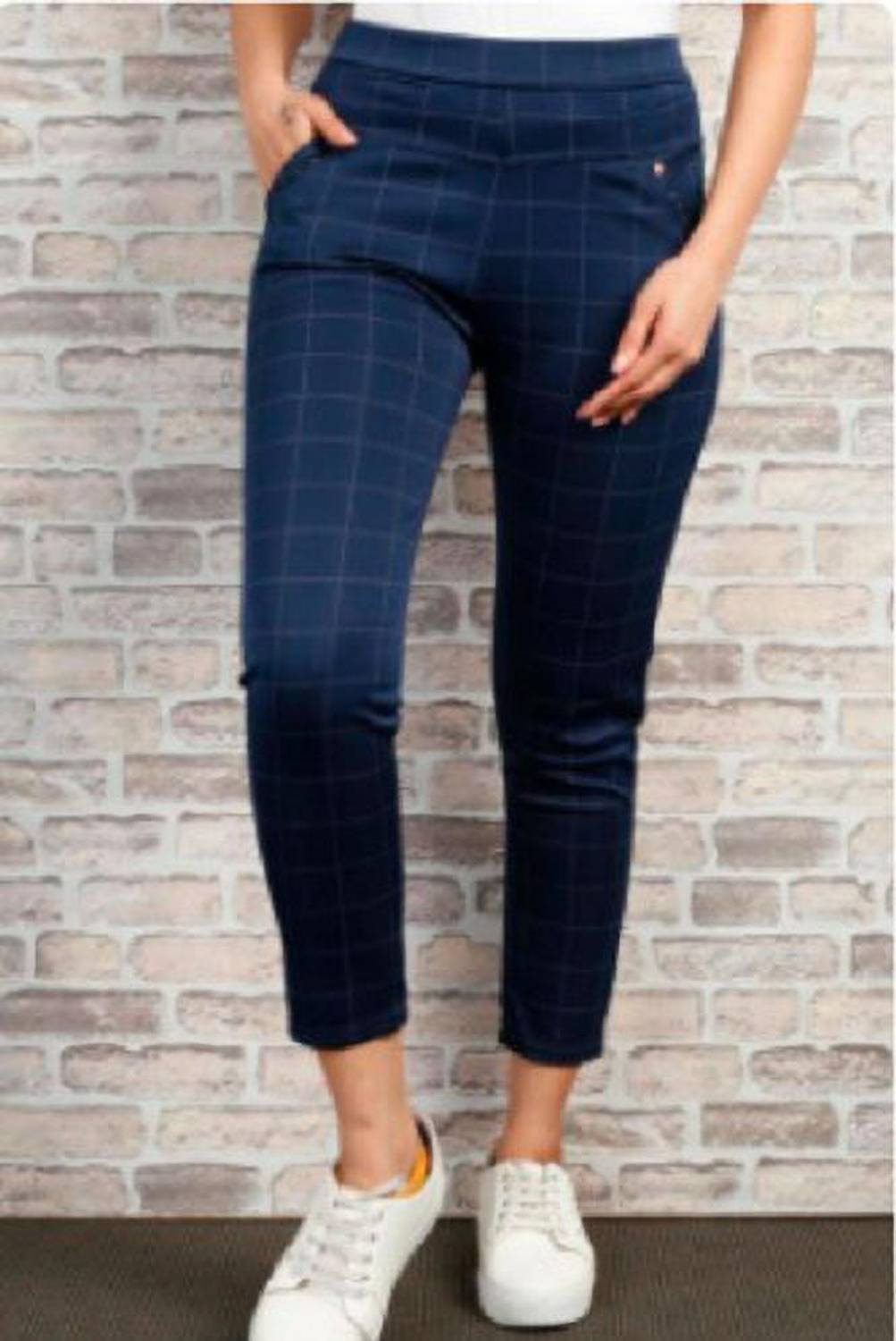 4M SALES Regular Fit Women Blue Trousers