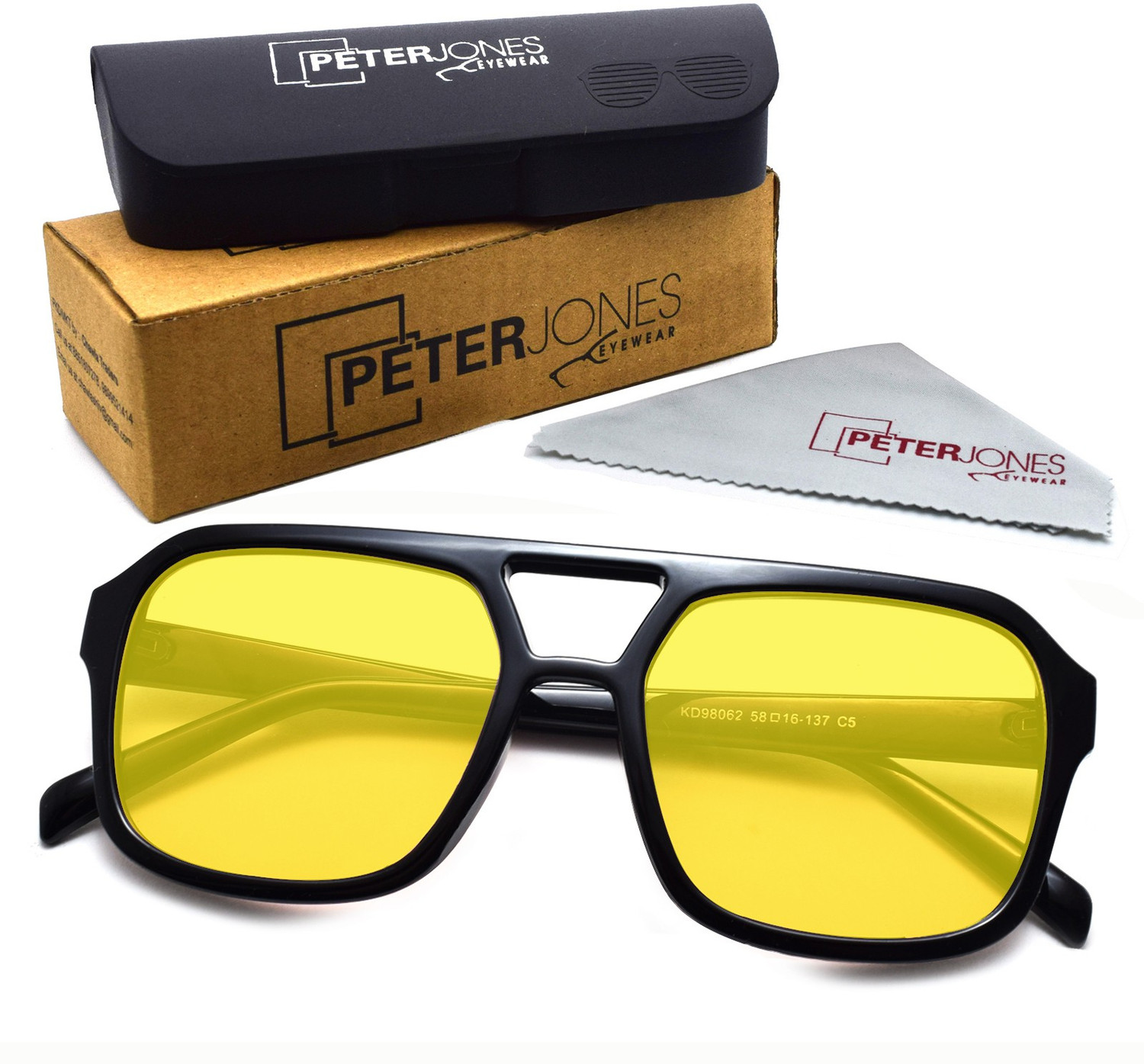 Image of PETER JONES Aviator Sunglasses