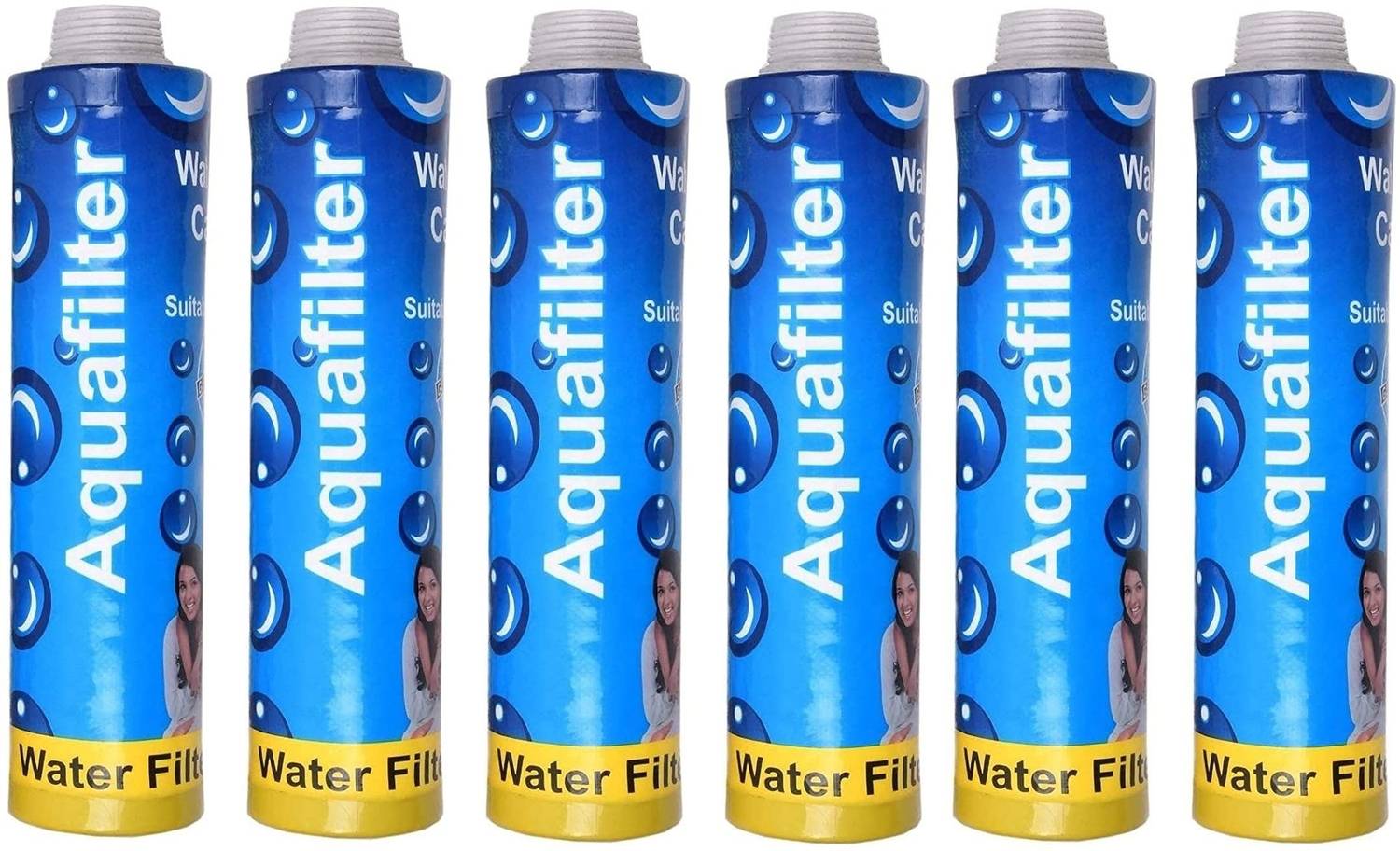 Aquawell 6 Spun Filter Candle 10inch Compatible with all domestic water purifiers Solid Filter Cartridge