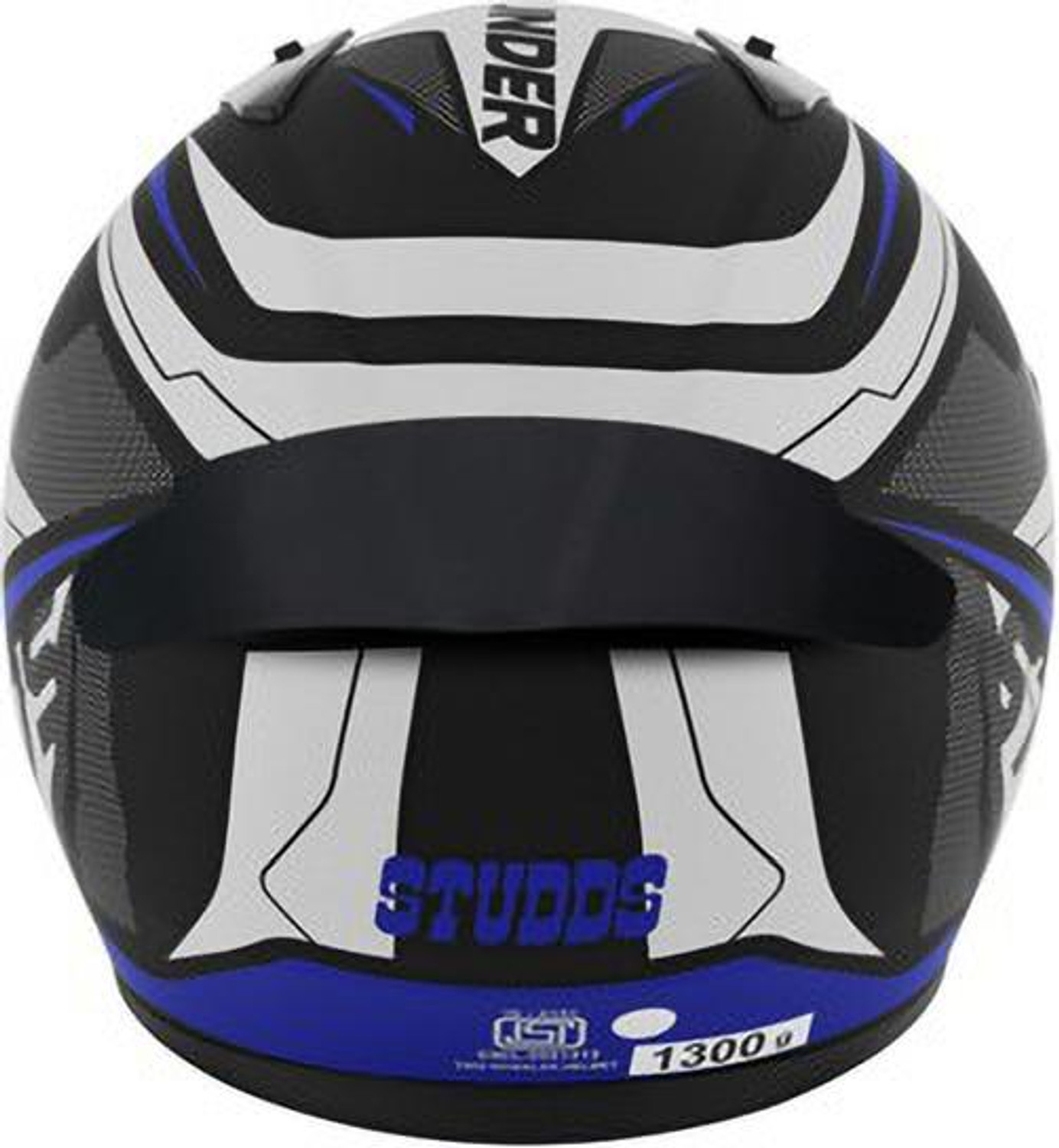 Image of STUDDS Thunder D1 with Clear Visor Motorbike Helmet