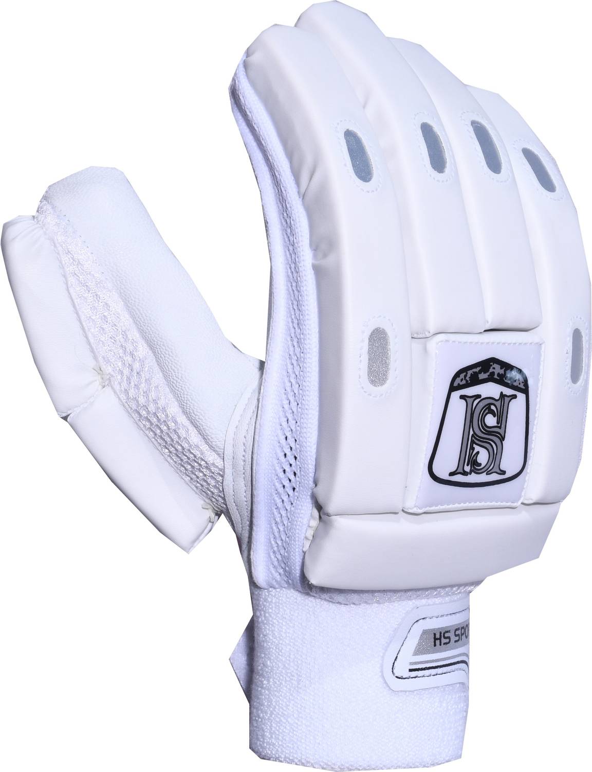 H S Sports Hilite White Men's Batting Gloves (RH) - Image 2