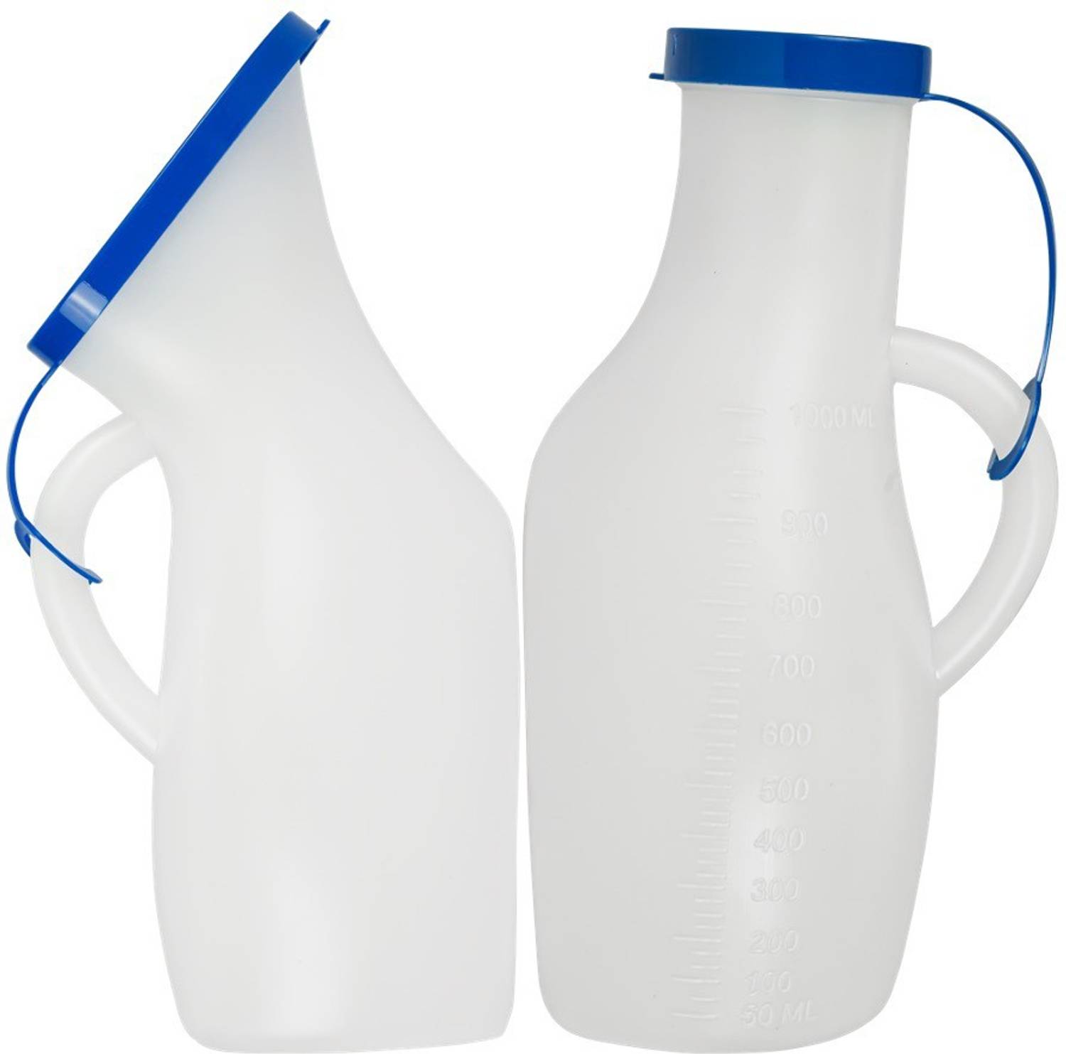 Carent Portable Medical Grade Plastic 1 Male 1 Female Urine Pot