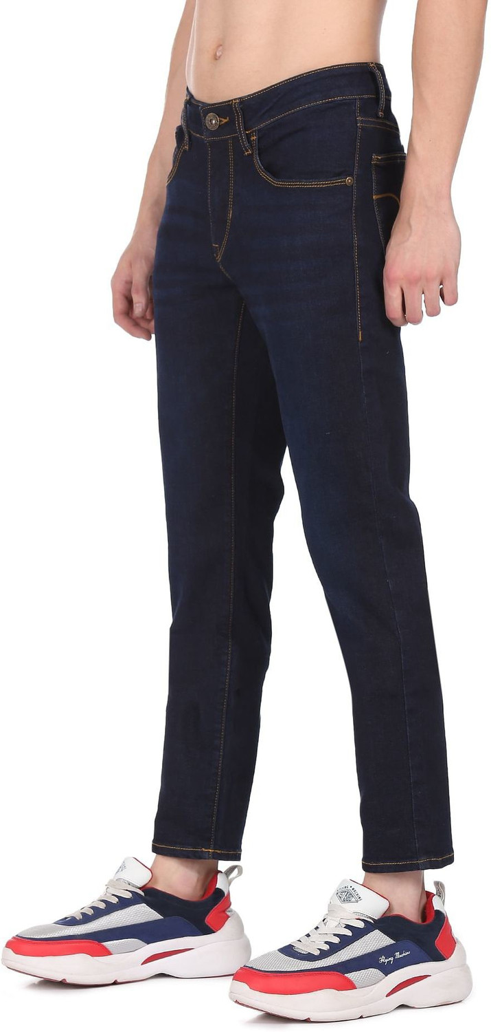 Image of FLYING MACHINE Skinny Men Blue Jeans