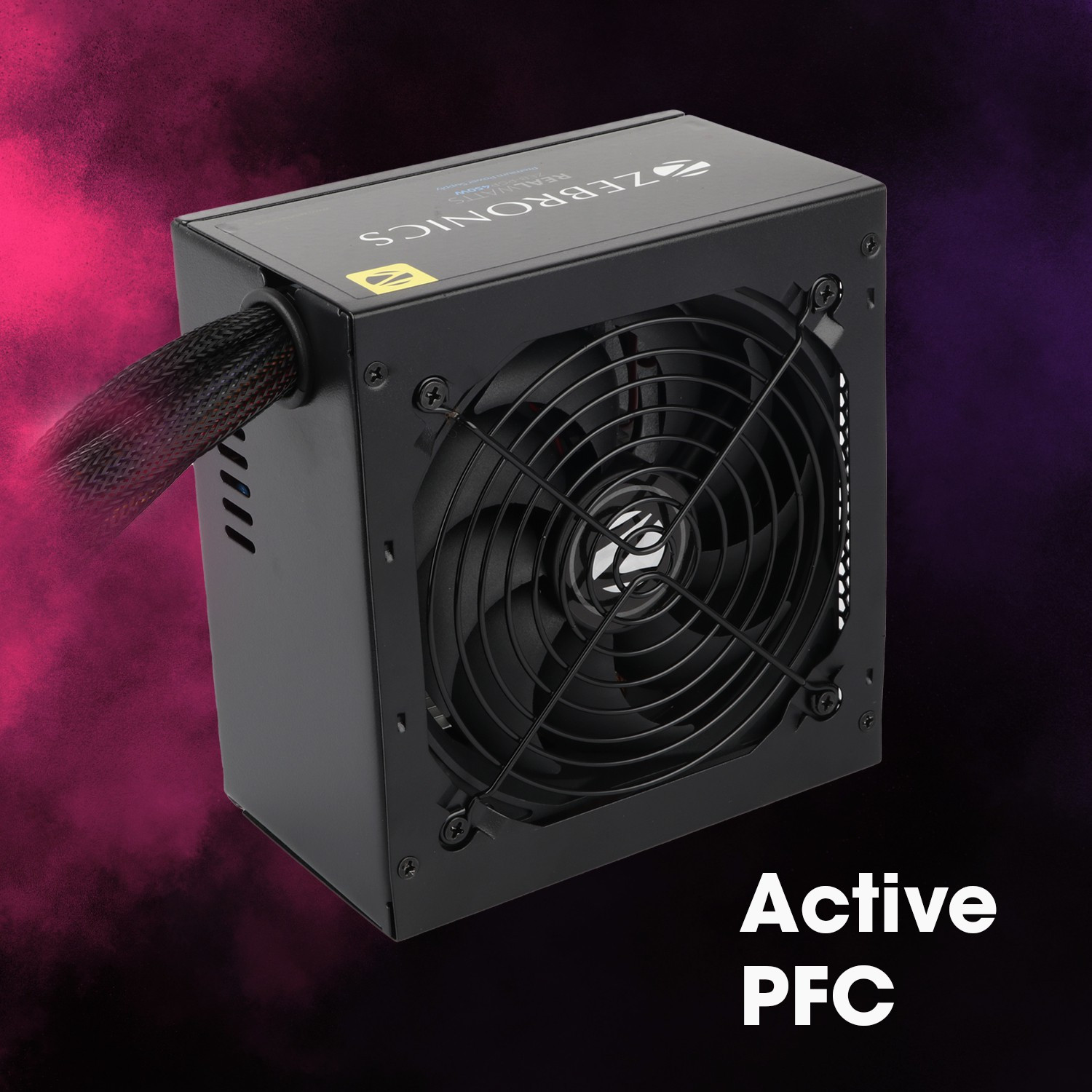 Image of ZEBRONICS ZEB-PGP450W (80 Plus) 450 Watts Gaming PSU with 4 SATA Cables
