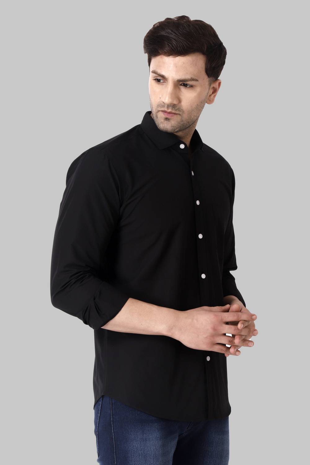 Voroxy Men Black Casual Shirt - Image 3